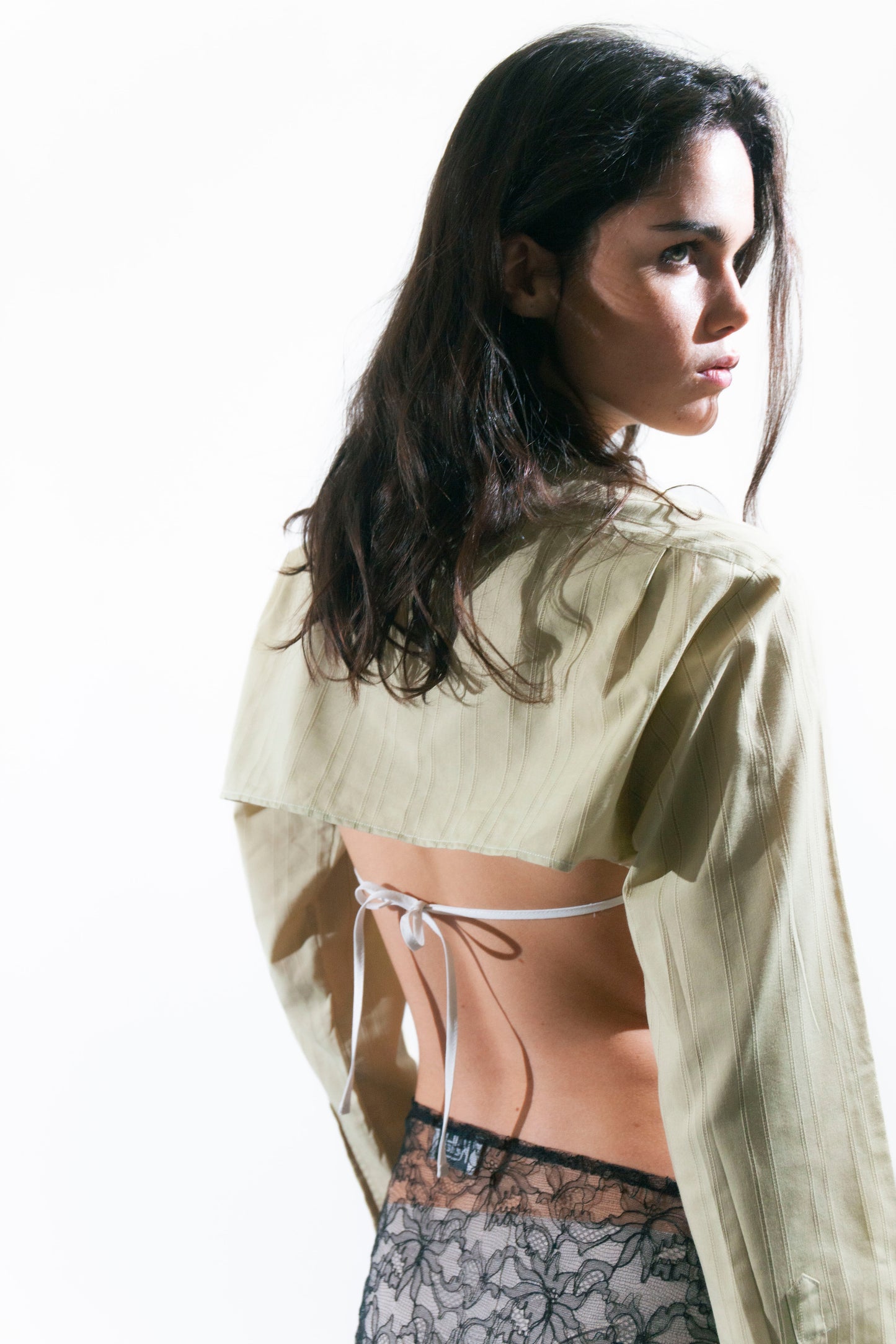 HANDKERCHIEF OLIVE SHIRT