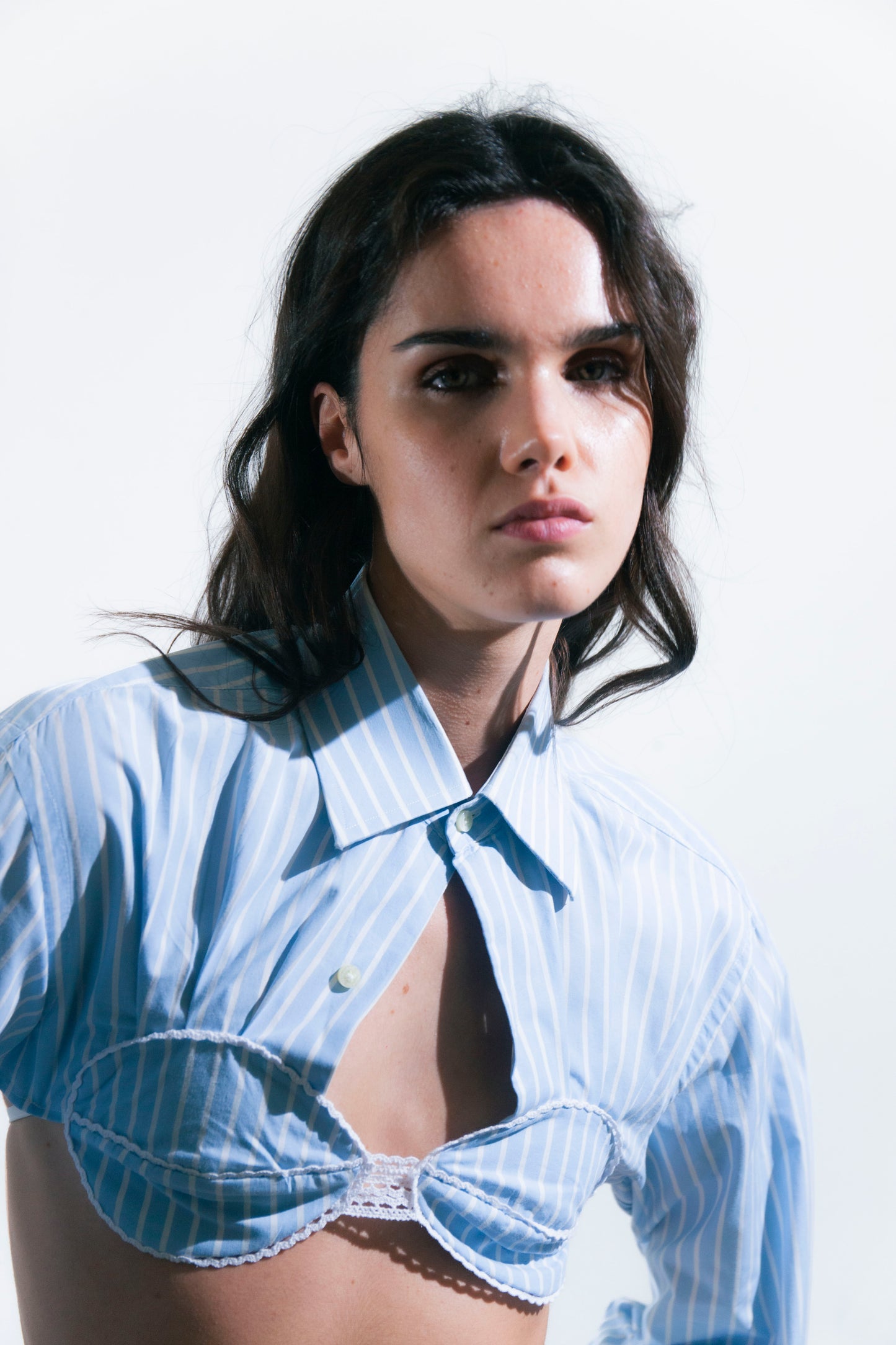 HANDKERCHIEF BLUE SHIRT