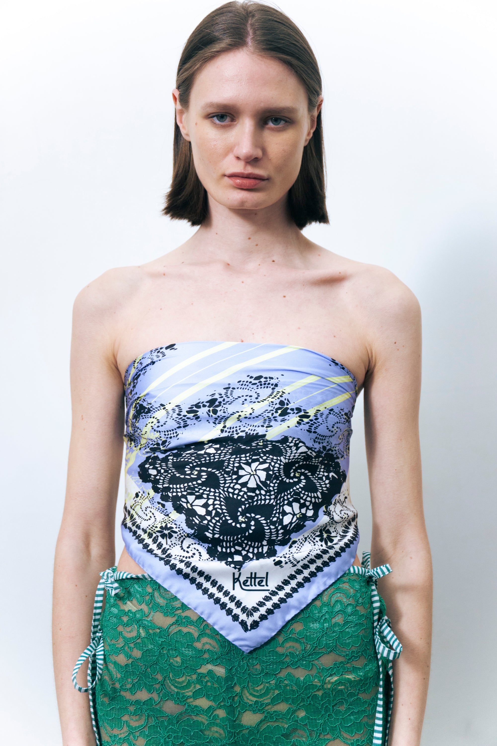 LAVENDER SILK BANDANA