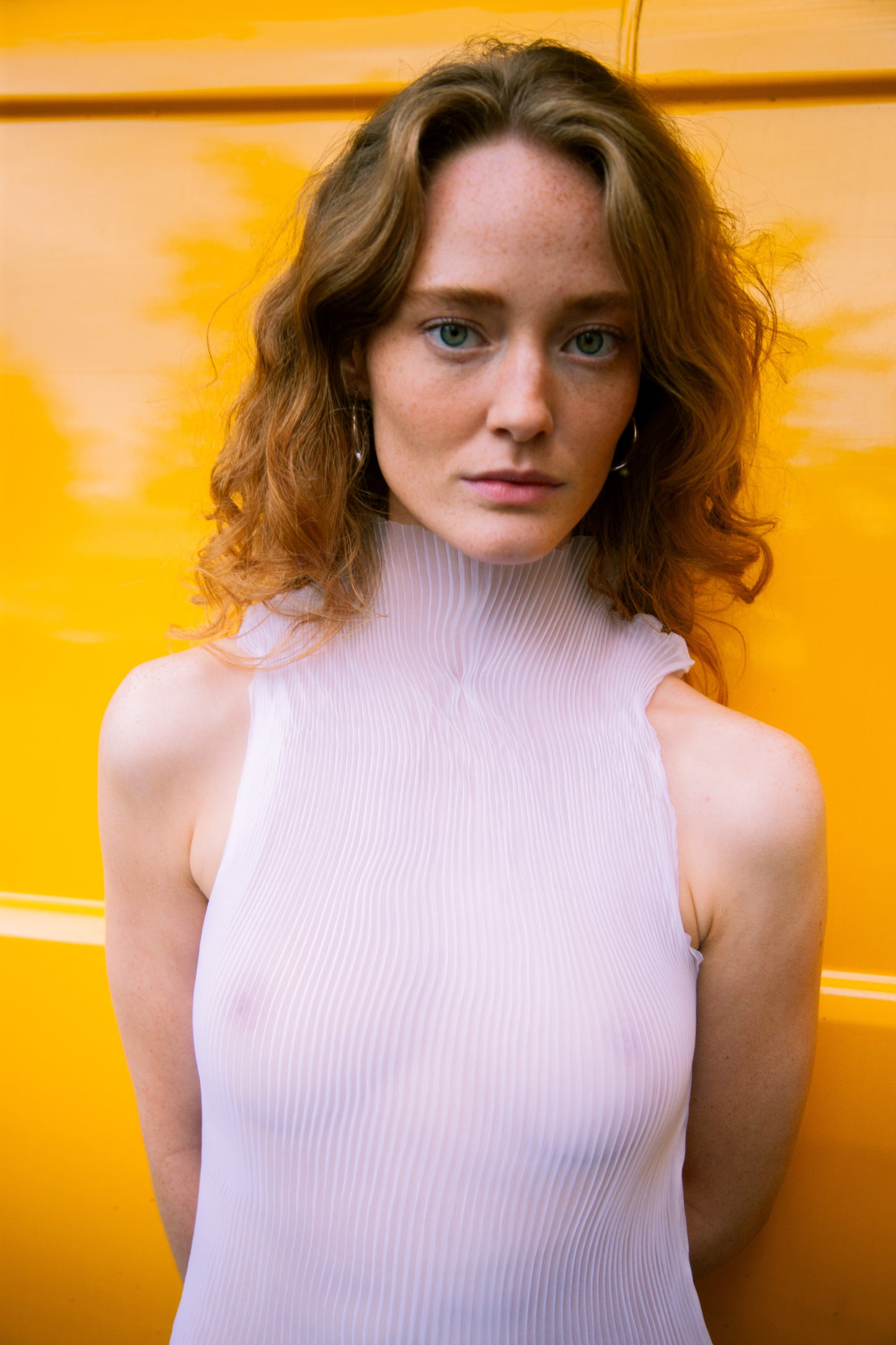SOFIA PLEAT SILK DRESS