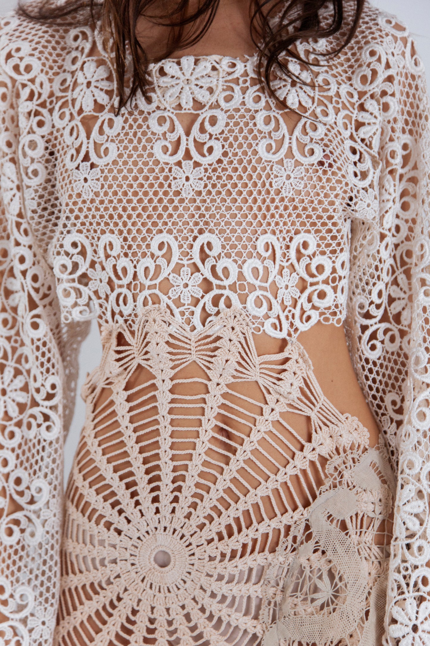 HANDKERCHIEF LONG SLEEVE DRESS