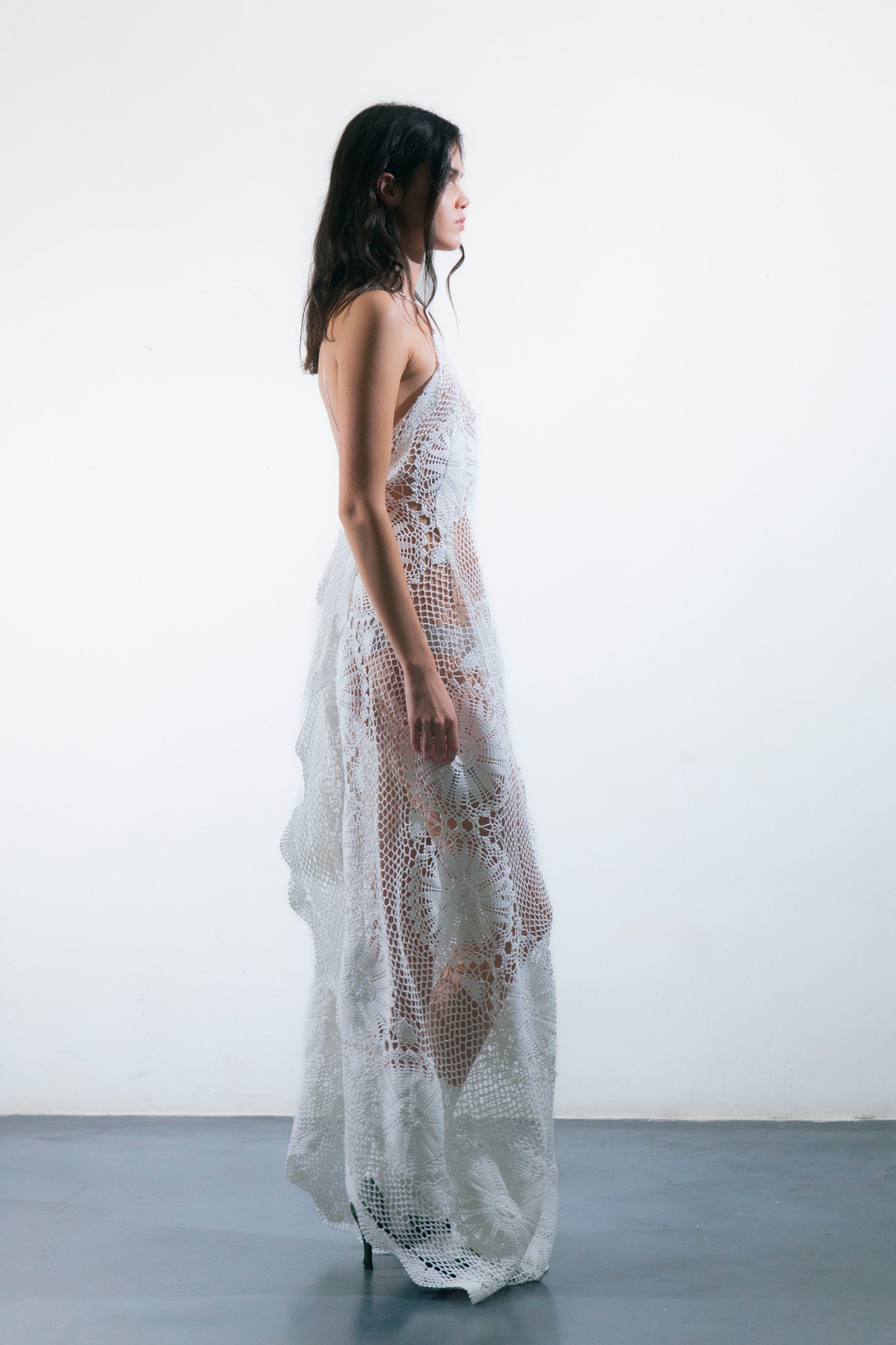 HANDKERCHIEF DRESS MAXI