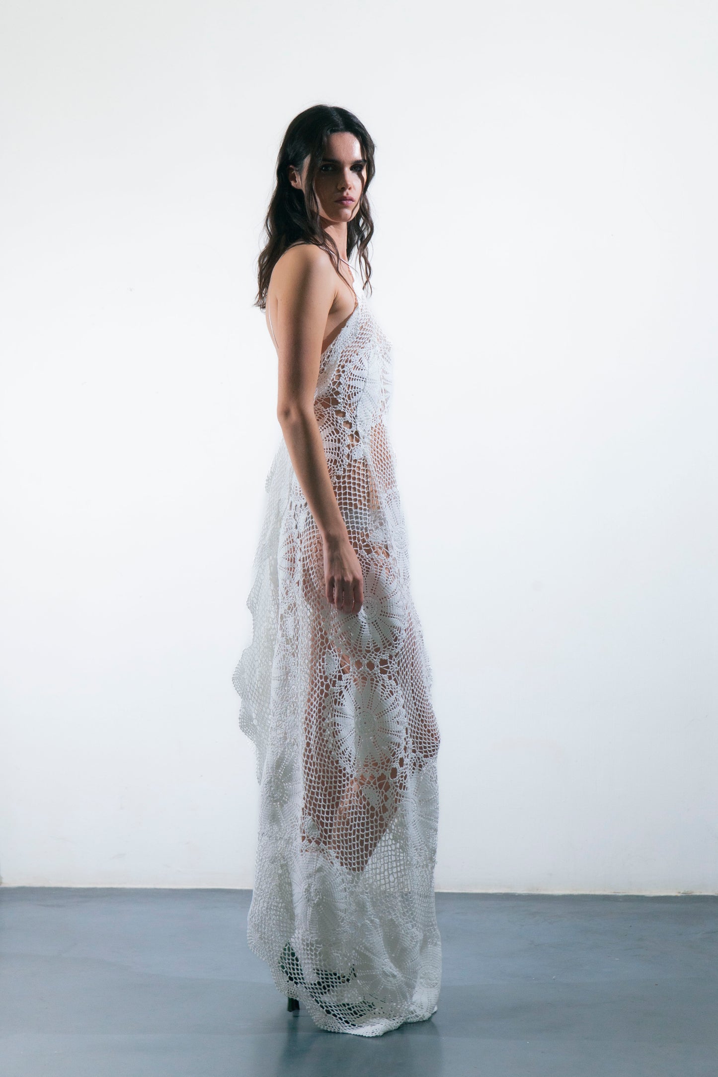 HANDKERCHIEF DRESS MAXI