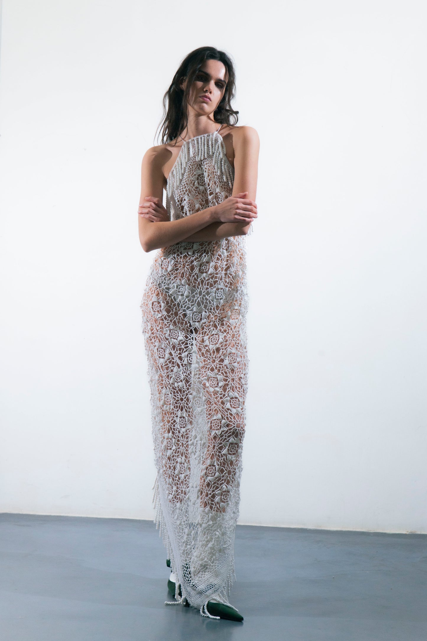 HANDKERCHIEF DRESS MAXI