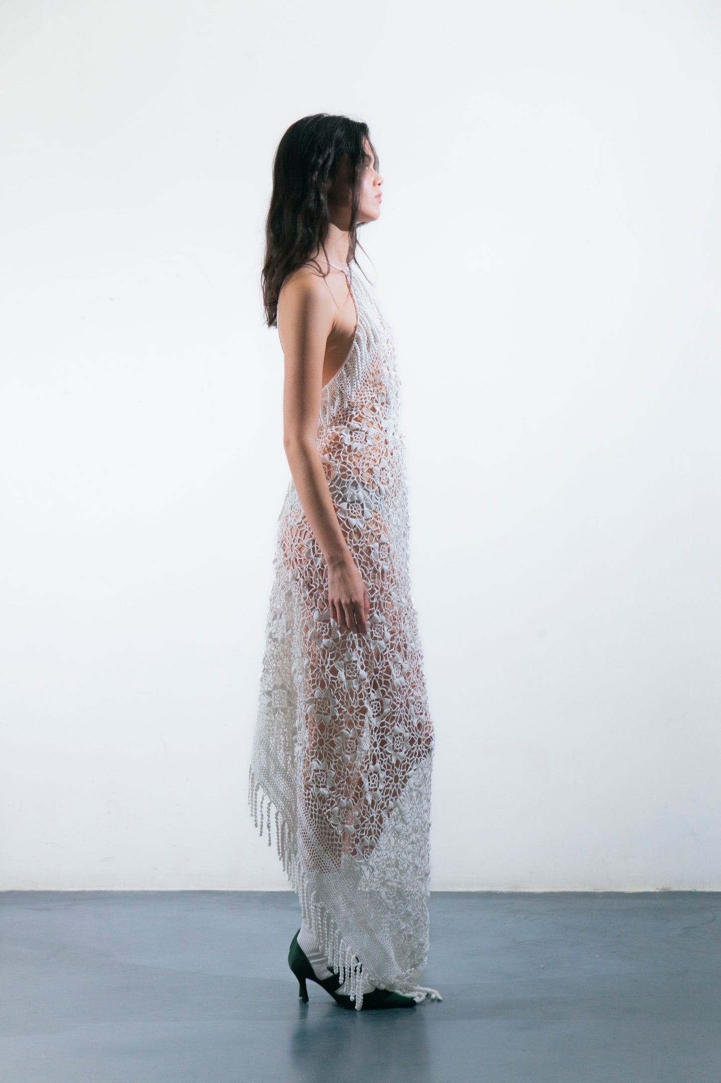 HANDKERCHIEF DRESS MAXI