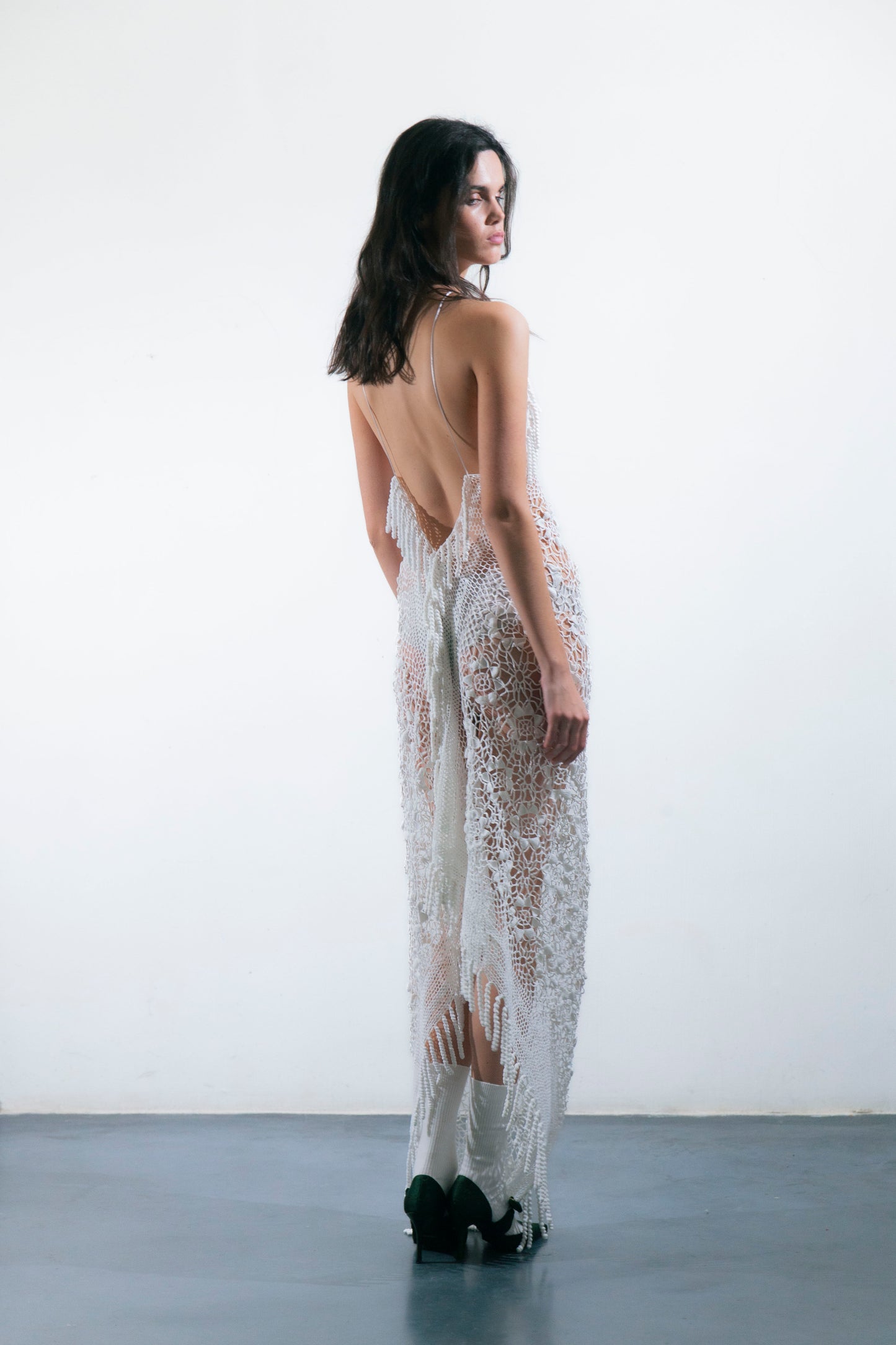HANDKERCHIEF DRESS MAXI