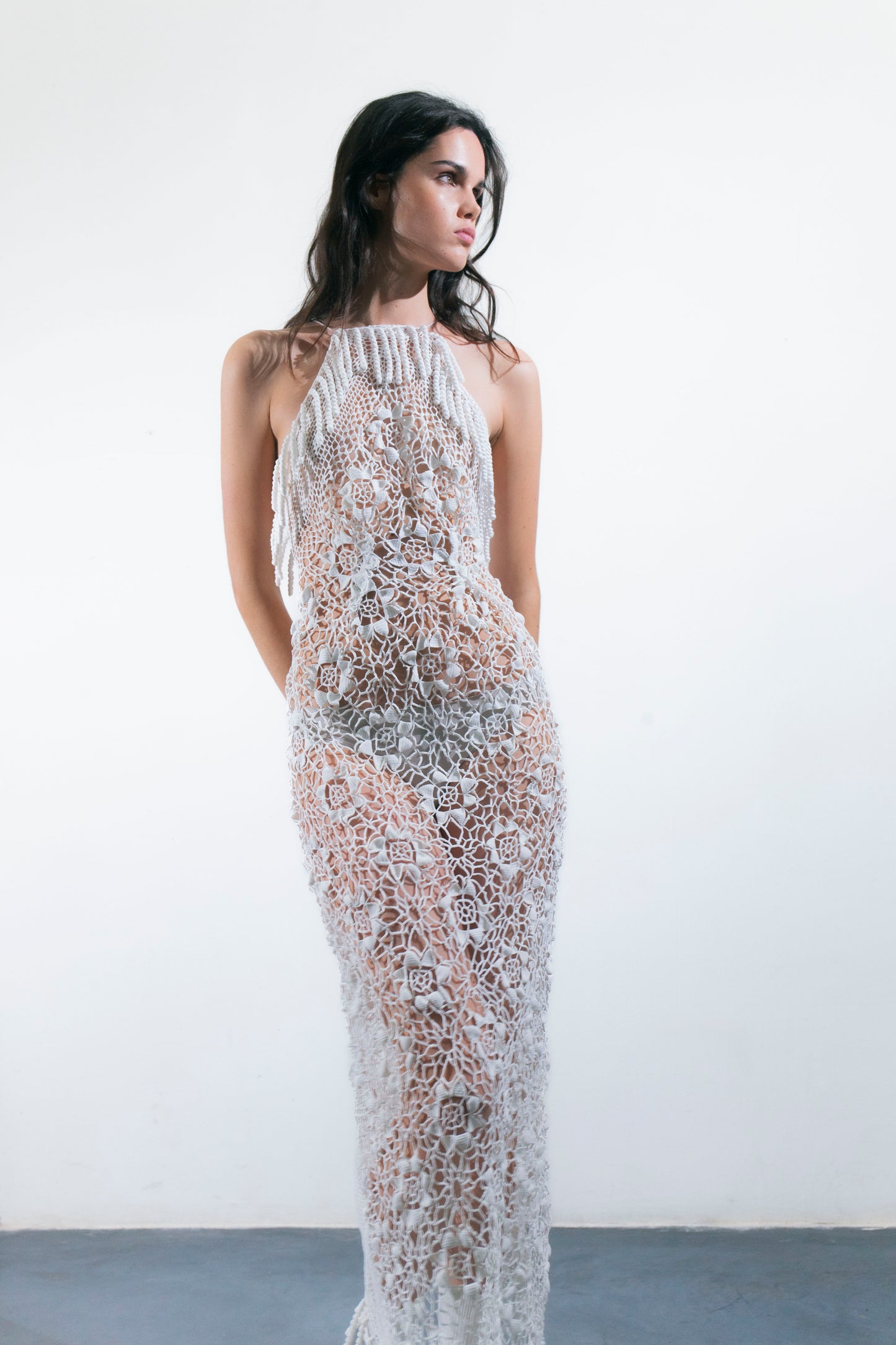 HANDKERCHIEF DRESS MAXI