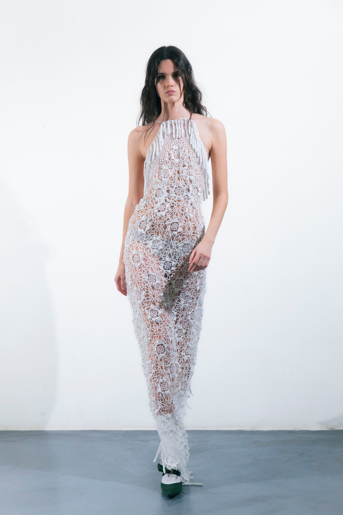 HANDKERCHIEF DRESS MAXI