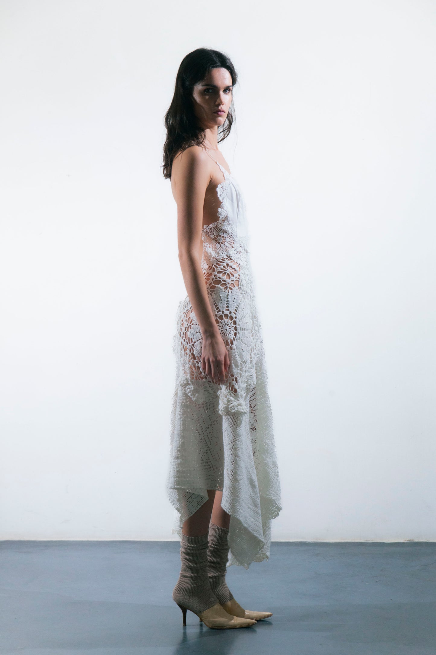 HANDKERCHIEF DRESS MAXI