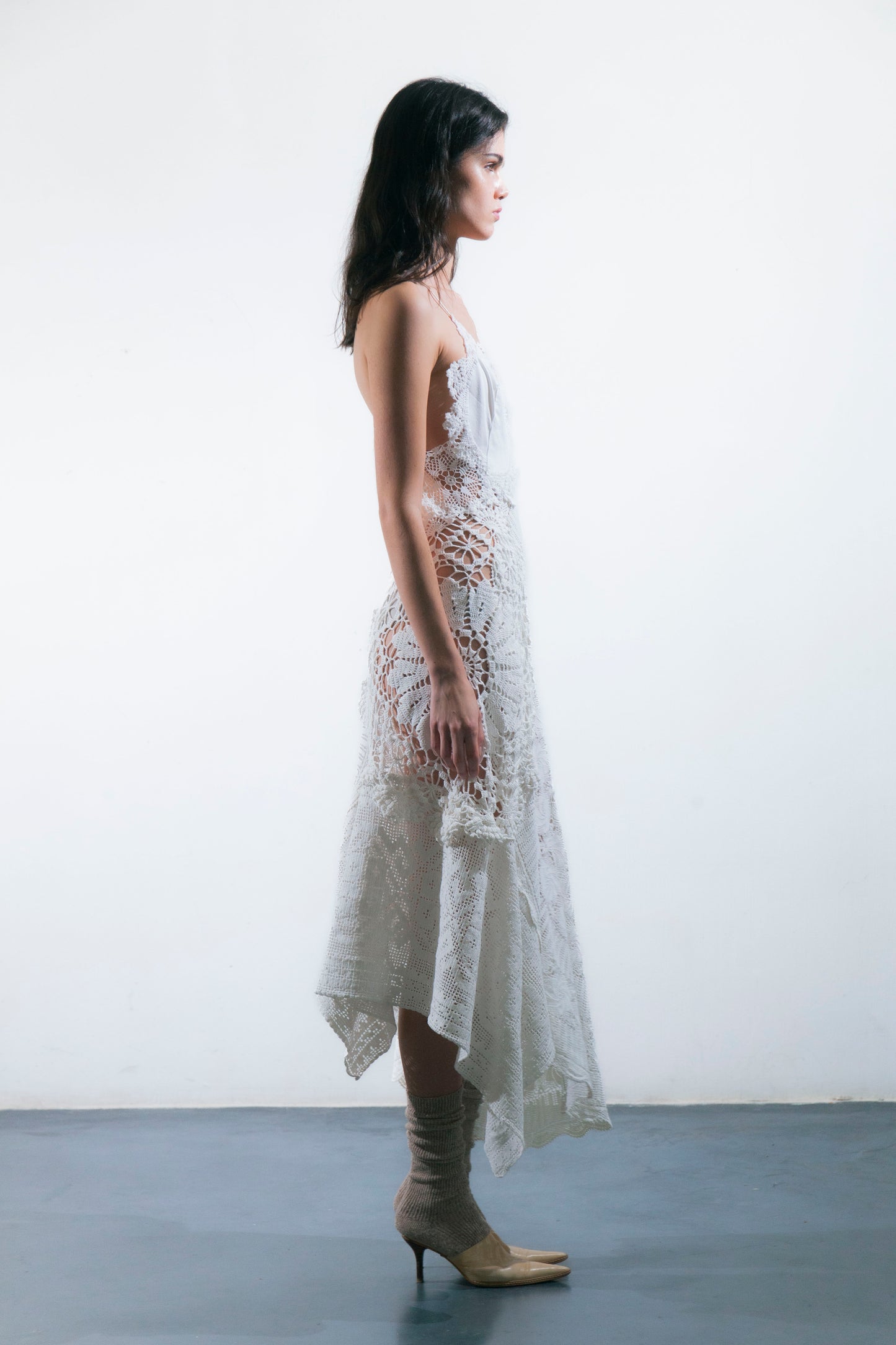 HANDKERCHIEF DRESS MAXI