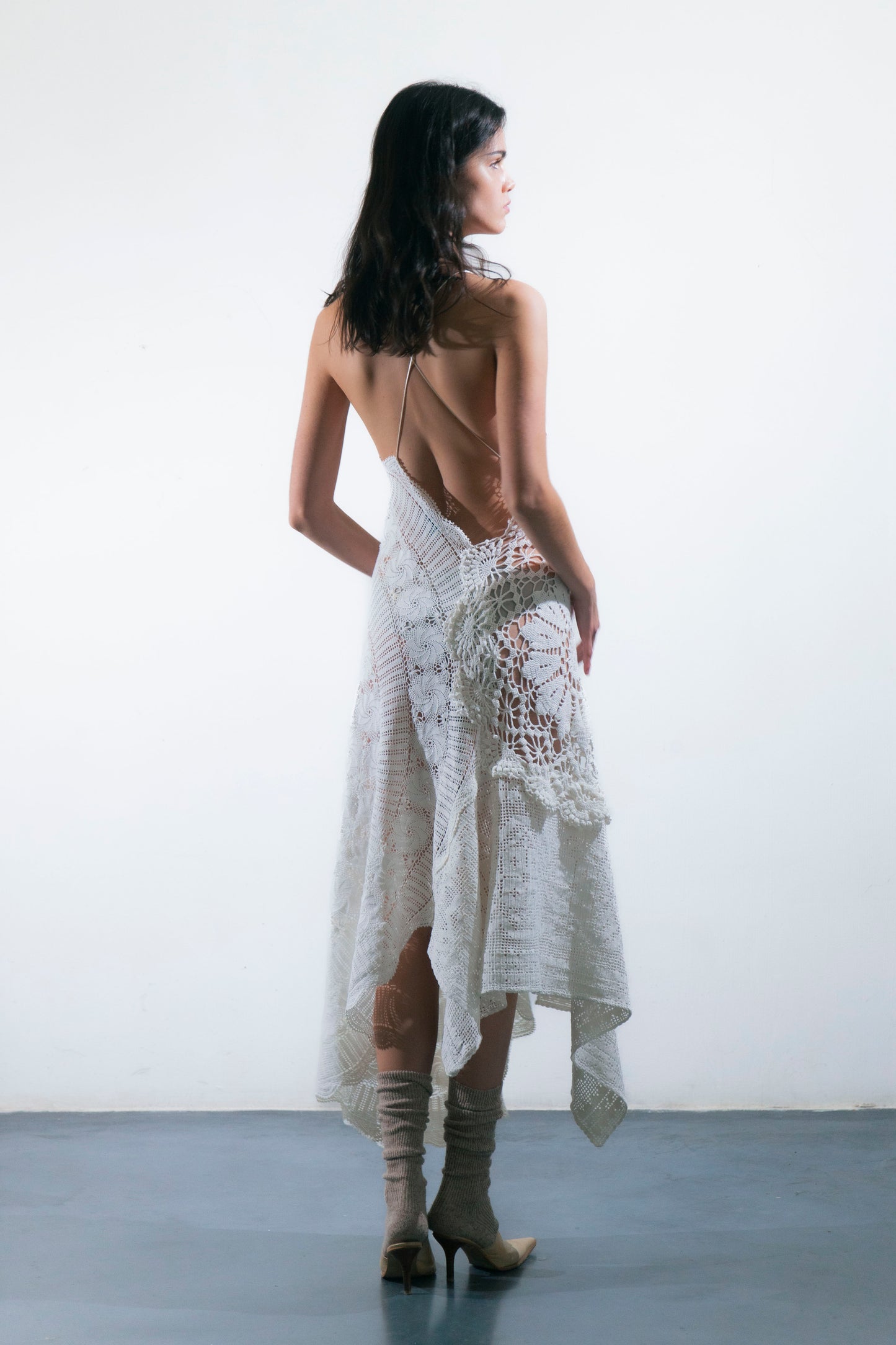 HANDKERCHIEF DRESS MAXI