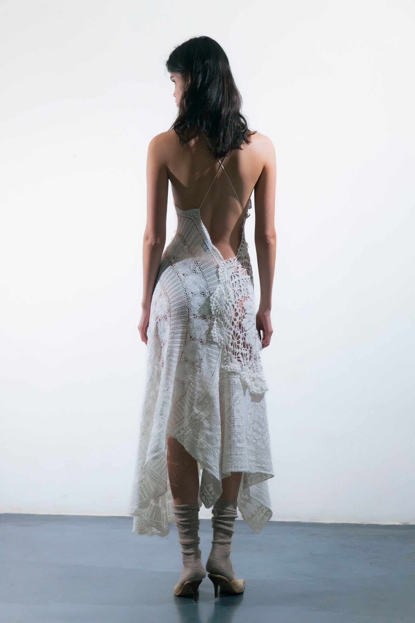 HANDKERCHIEF DRESS MAXI