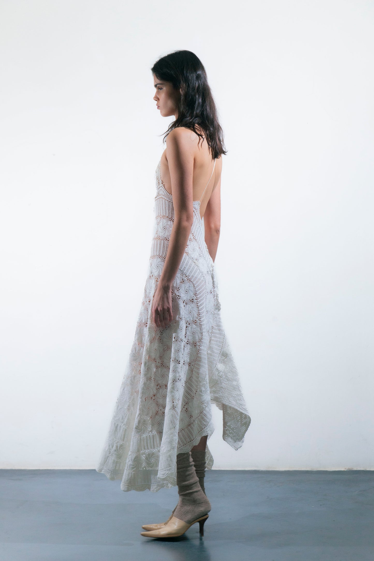 HANDKERCHIEF DRESS MAXI
