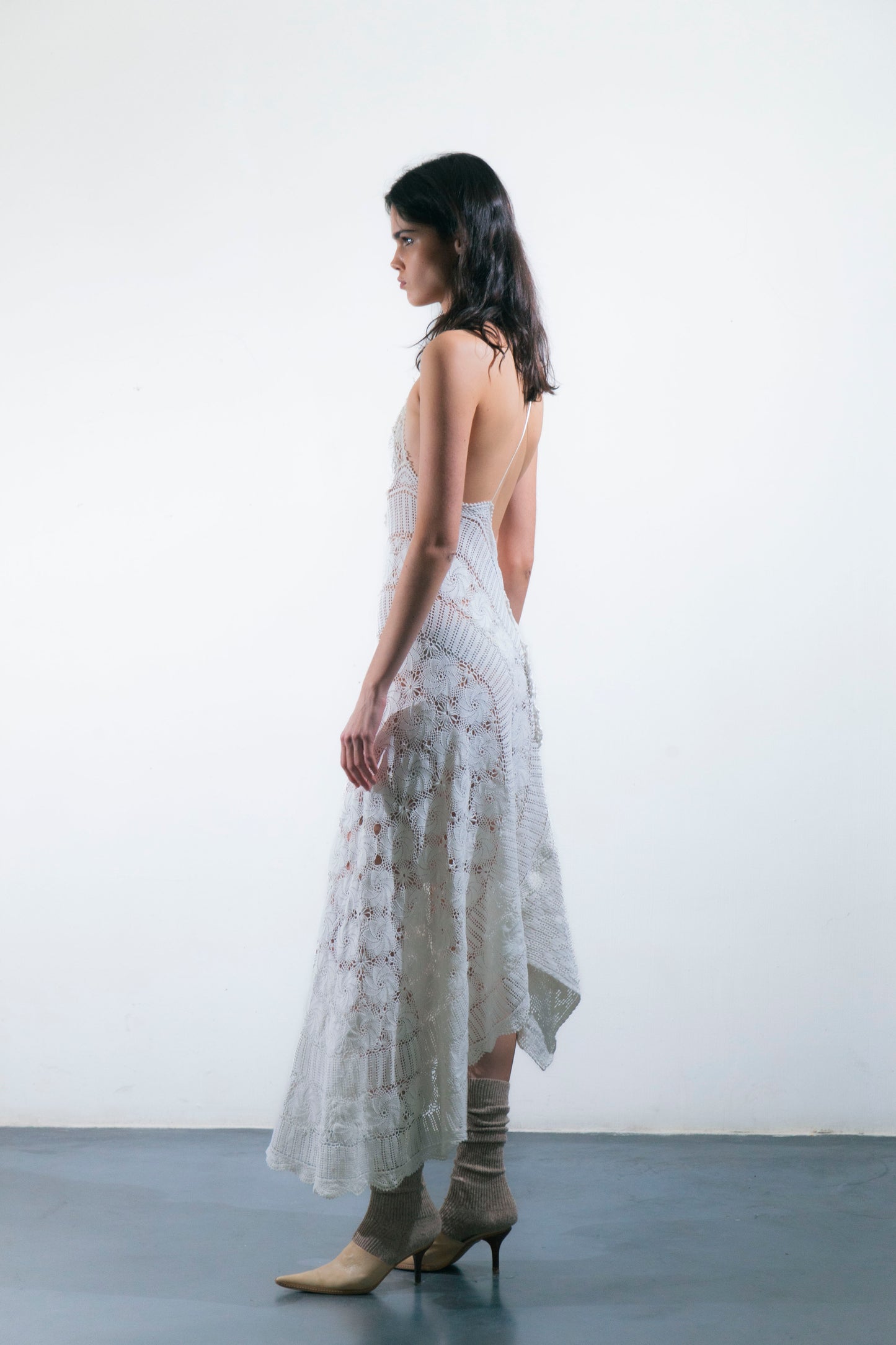 HANDKERCHIEF DRESS MAXI
