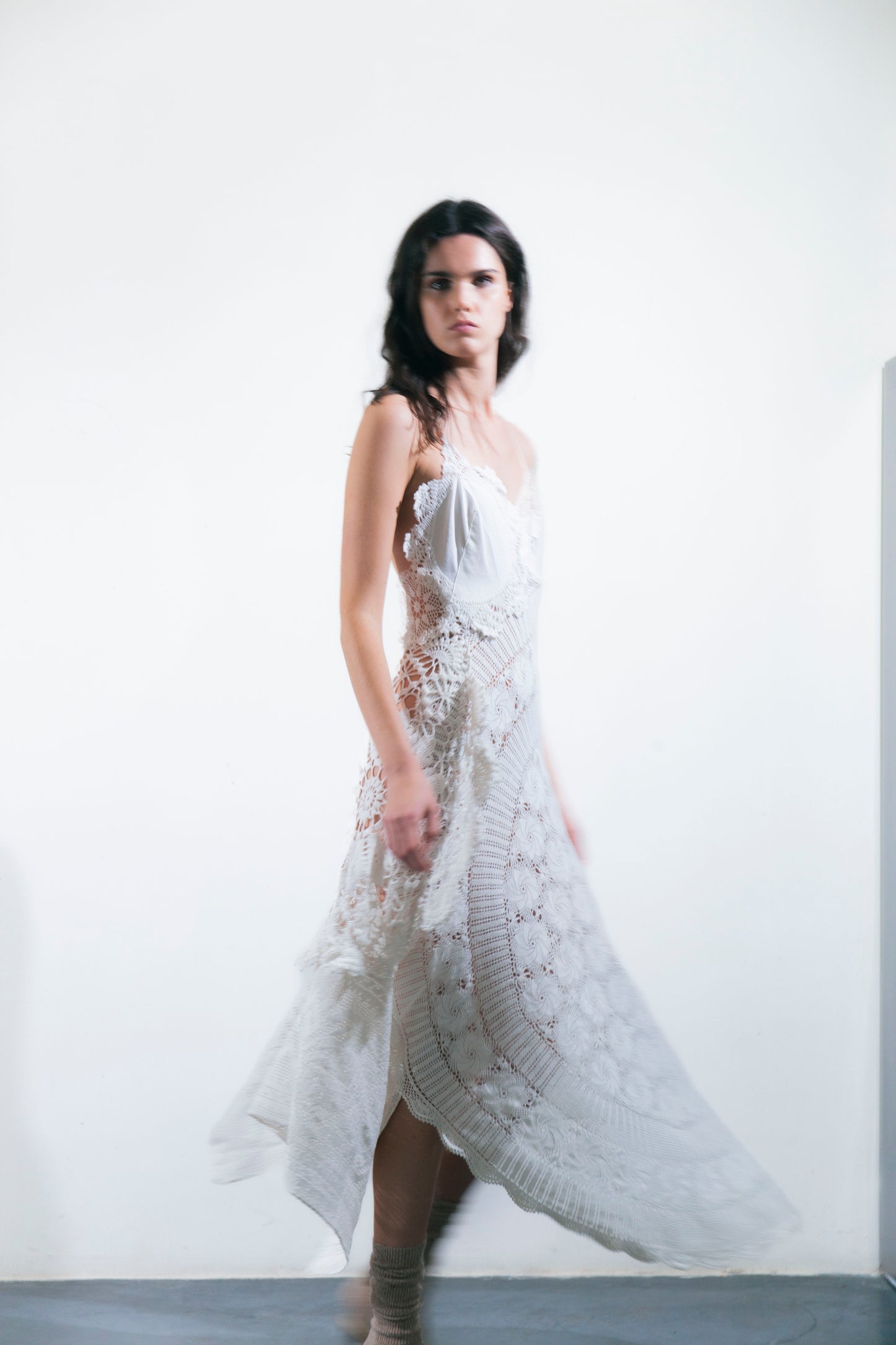 HANDKERCHIEF DRESS MAXI