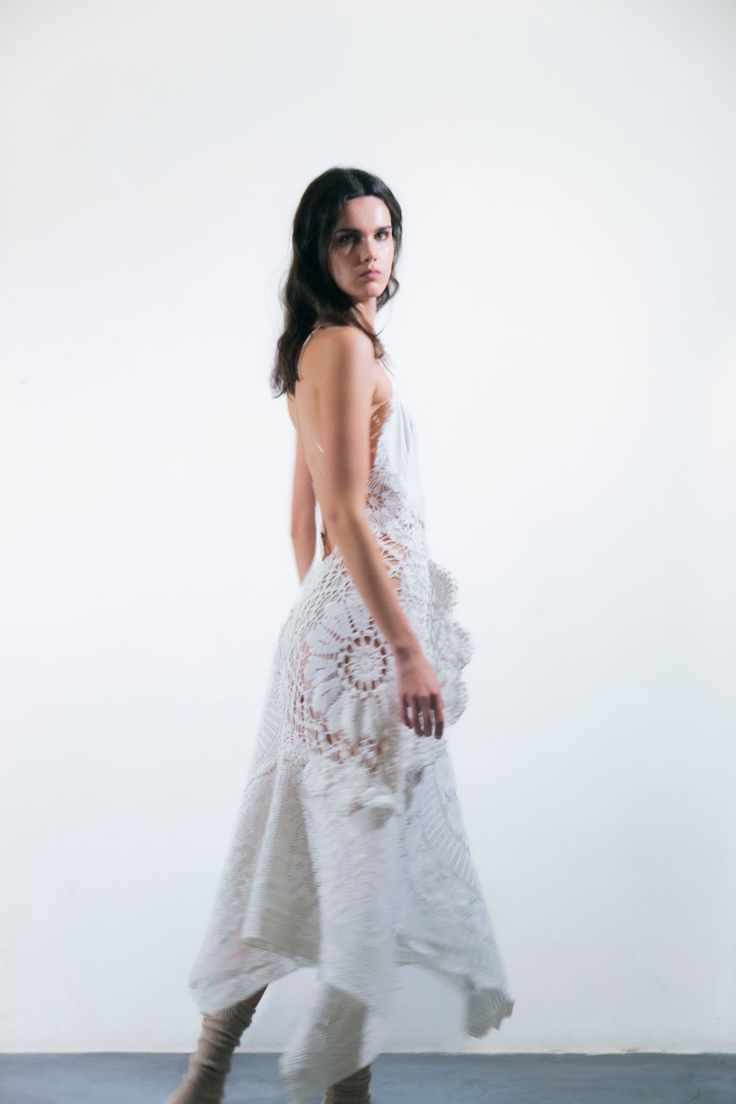 HANDKERCHIEF DRESS MAXI