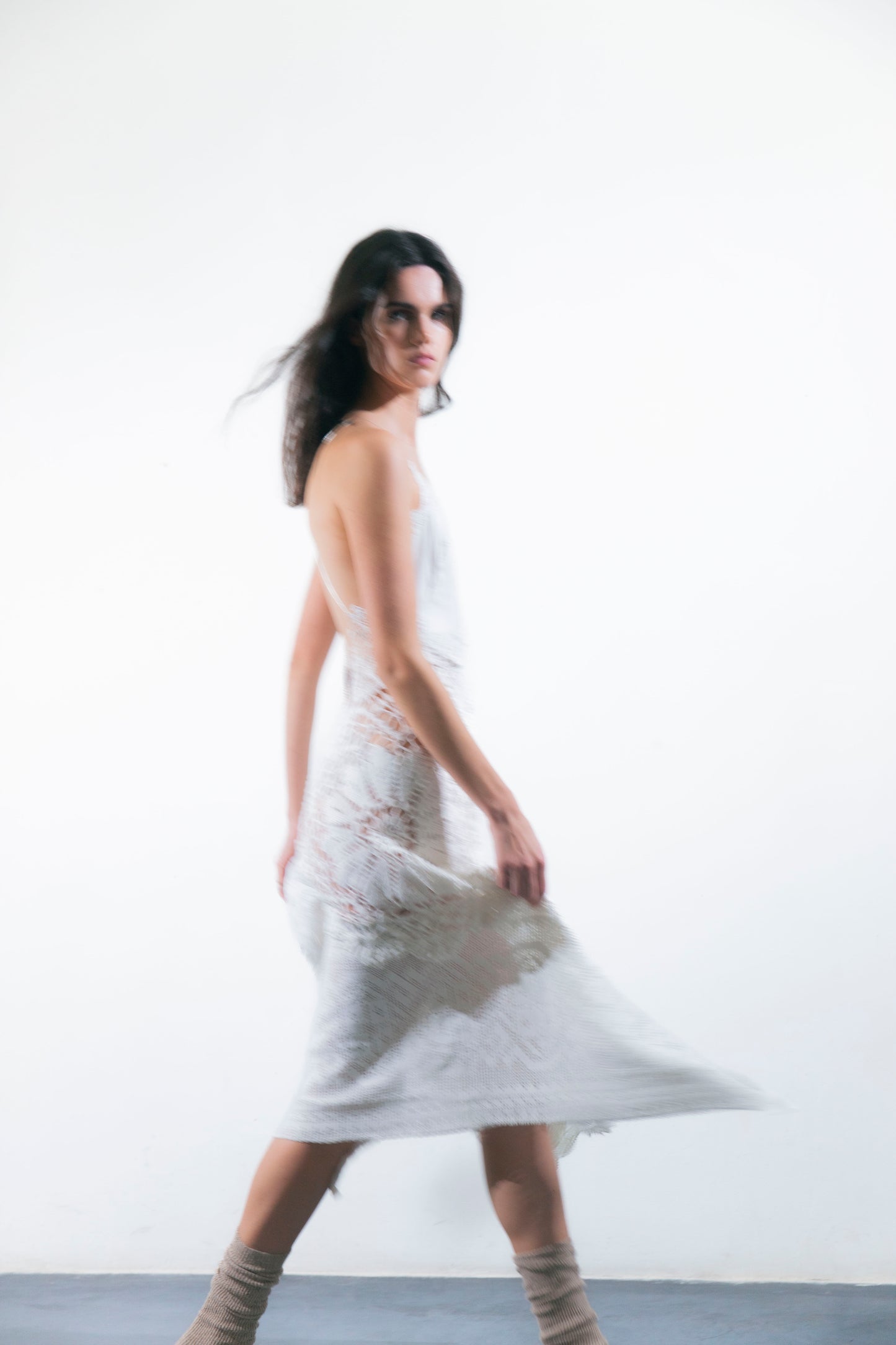 HANDKERCHIEF DRESS MAXI