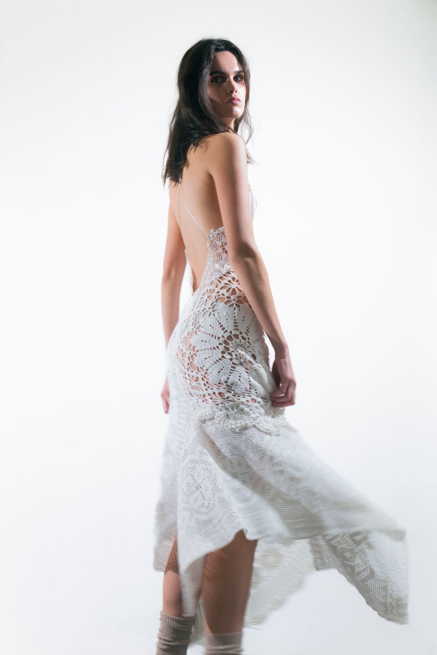 HANDKERCHIEF DRESS MAXI