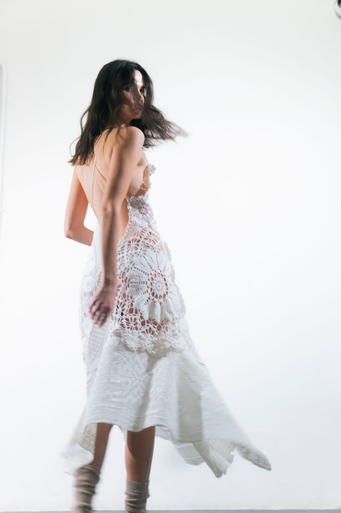 HANDKERCHIEF DRESS MAXI
