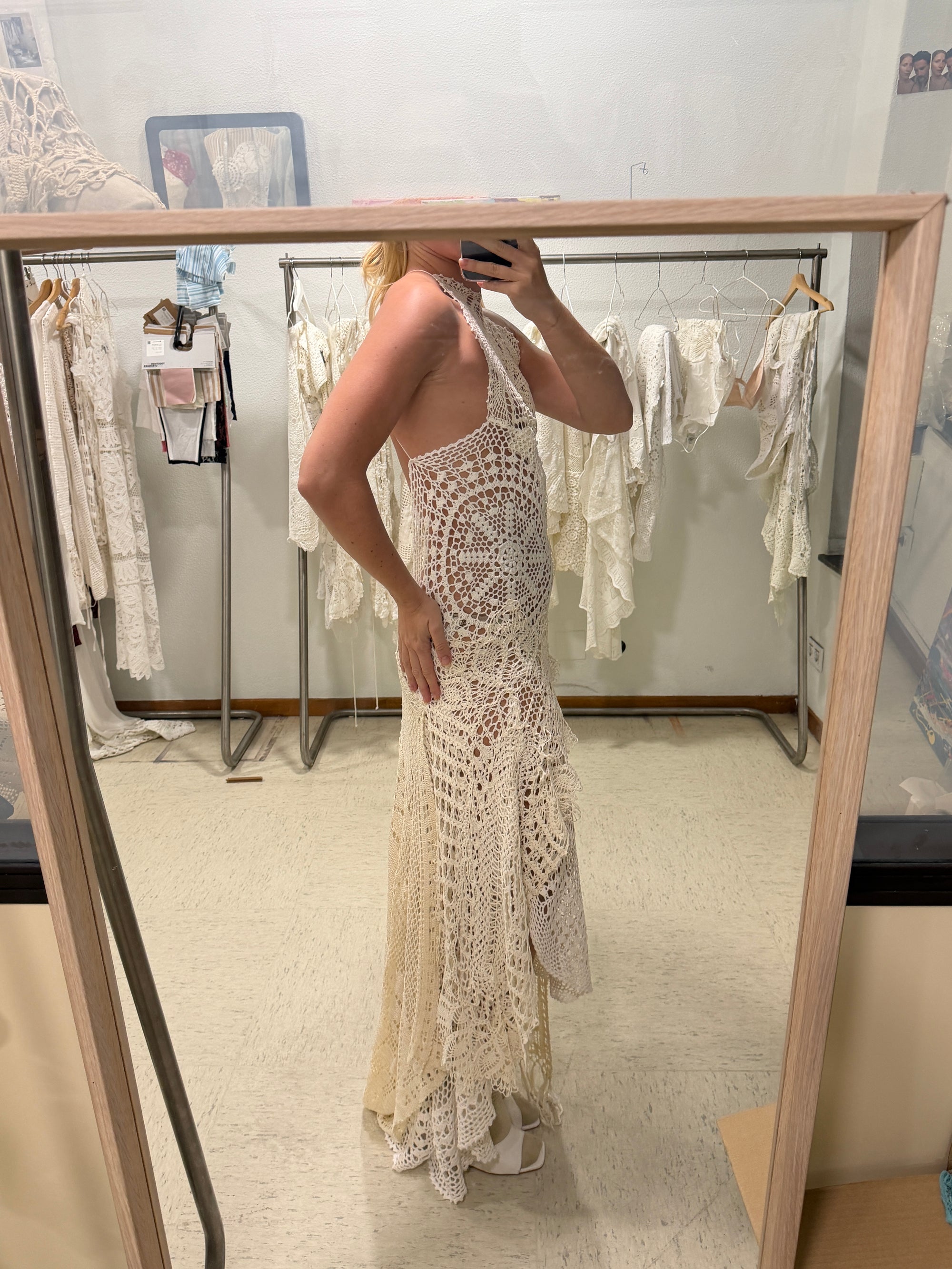 Pre sale halter crochet dress