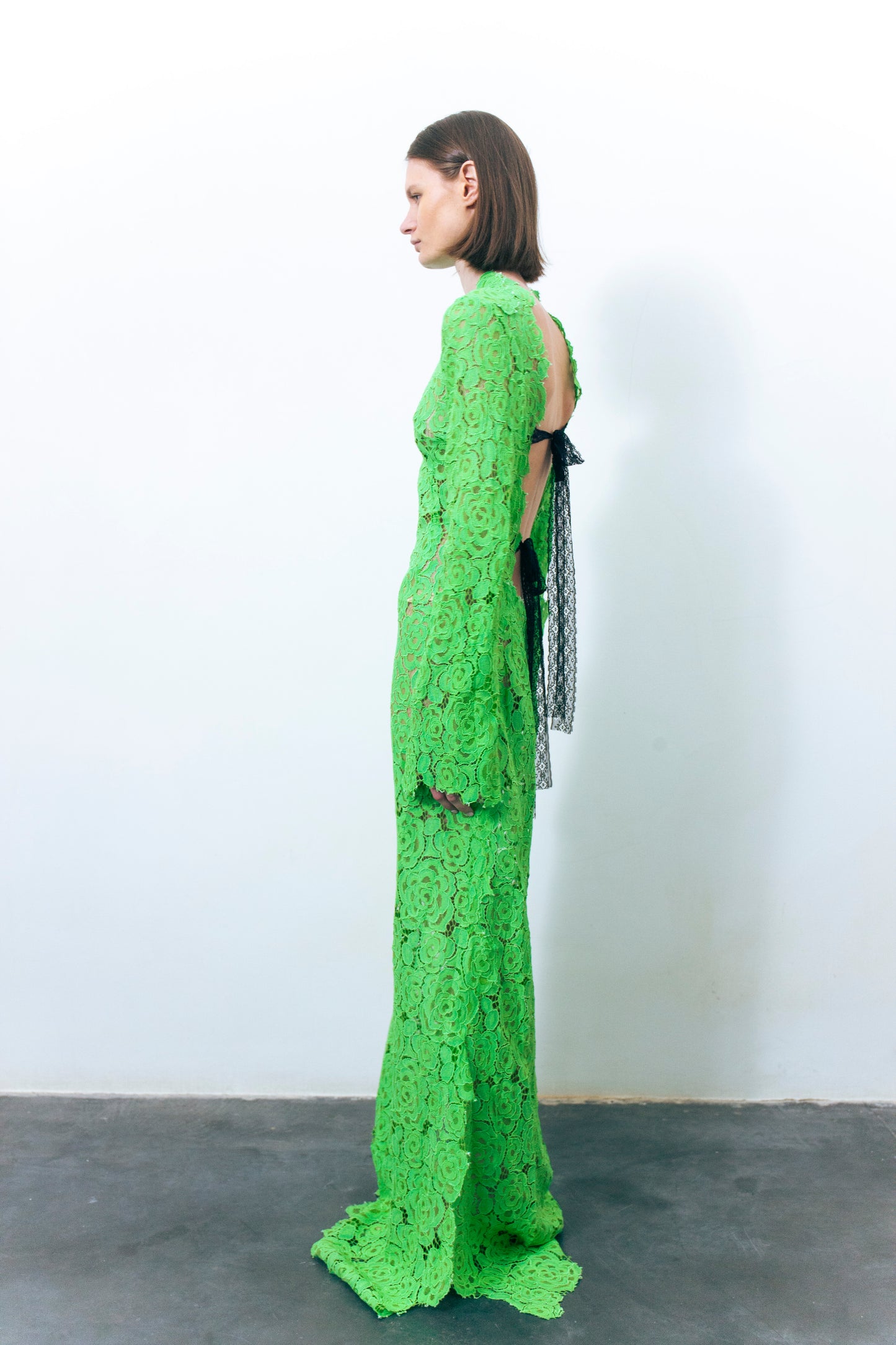 LUMIO LACE DRESS APPLE GREEN