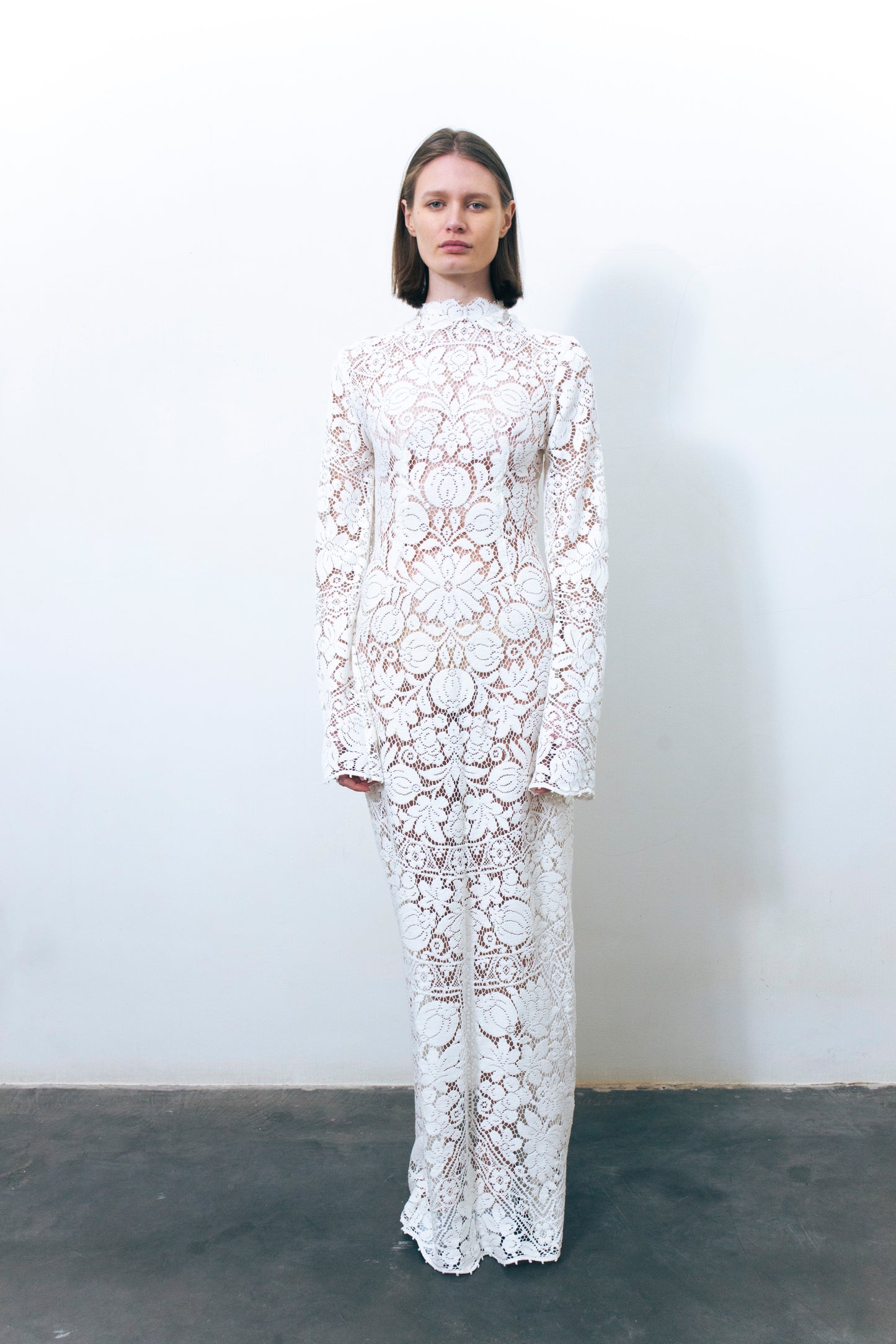 LUMIO LACE DRESS WHITE