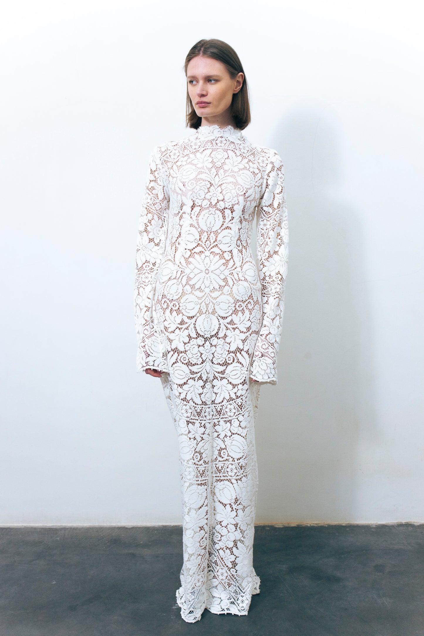 LUMIO LACE DRESS WHITE