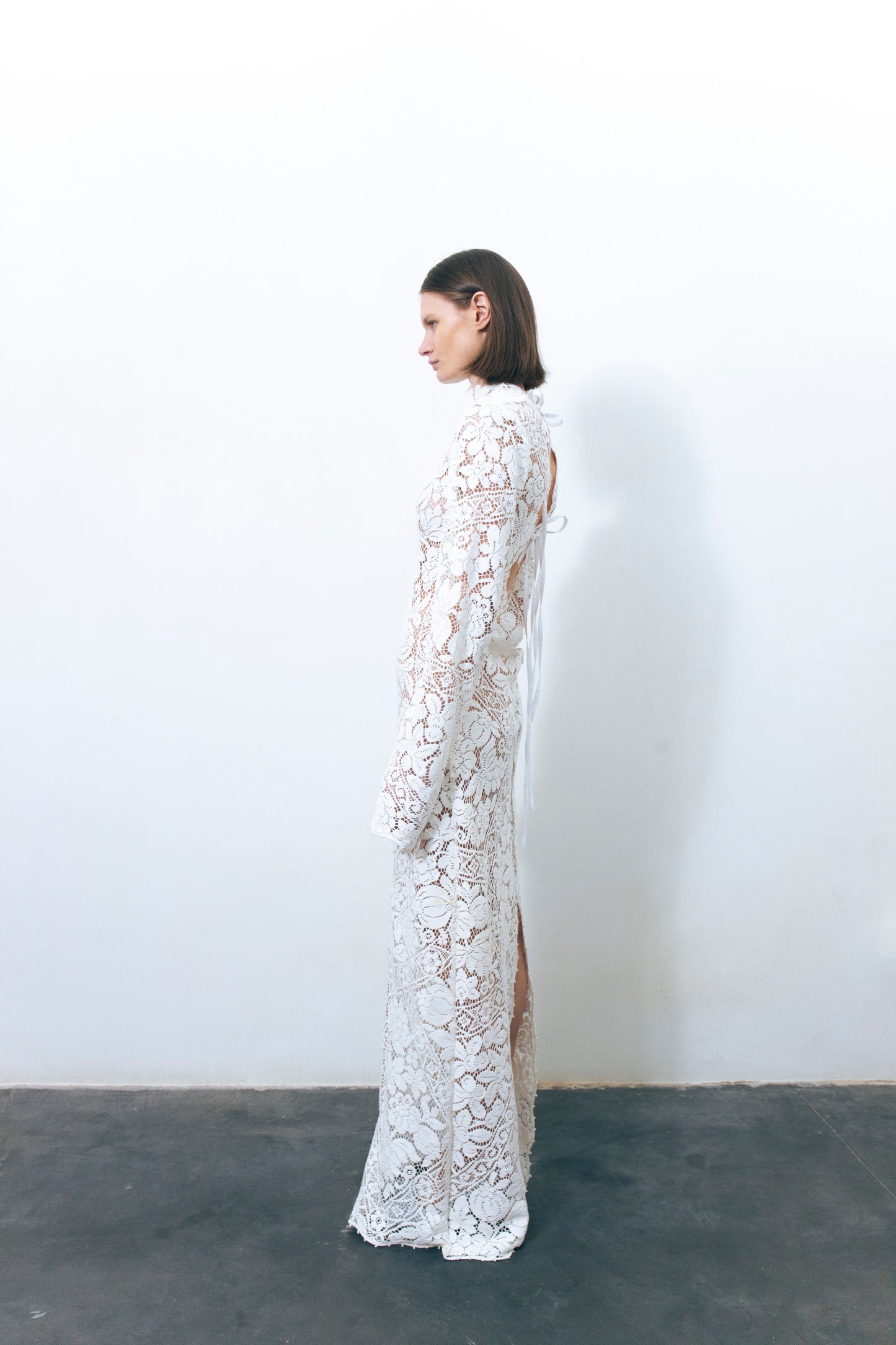 LUMIO LACE DRESS WHITE