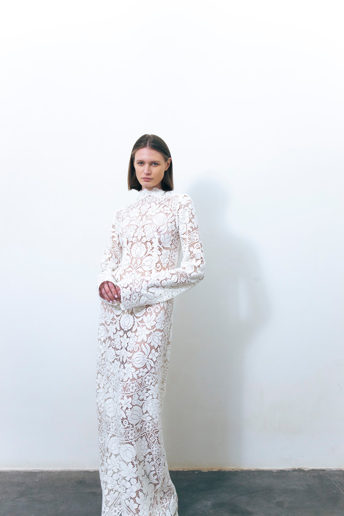 LUMIO LACE DRESS WHITE