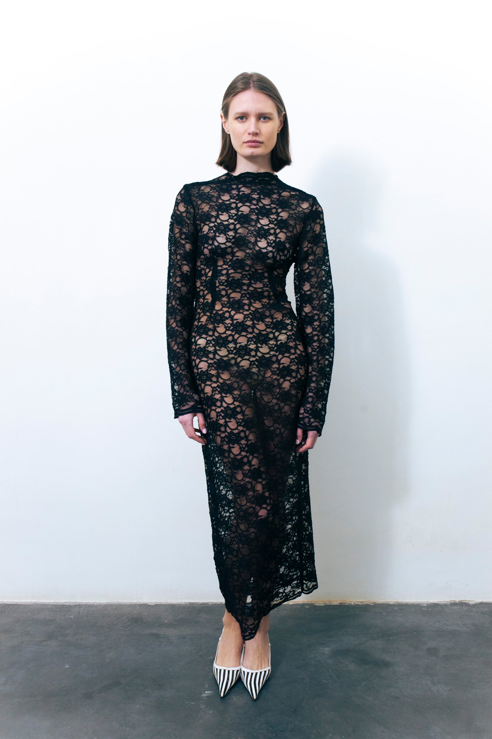 LUMIO LACE DRESS BLACK
