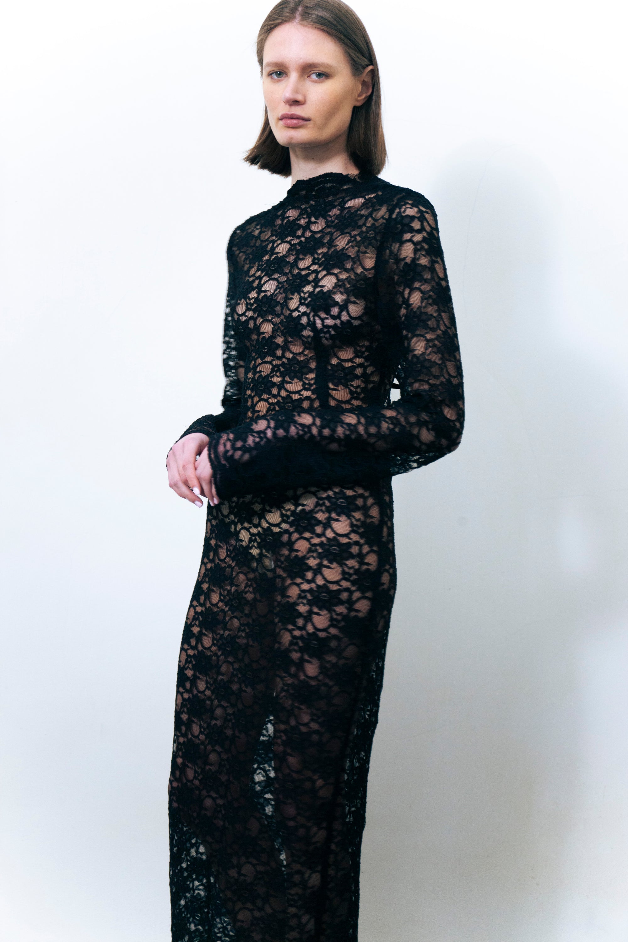 LUMIO LACE DRESS BLACK
