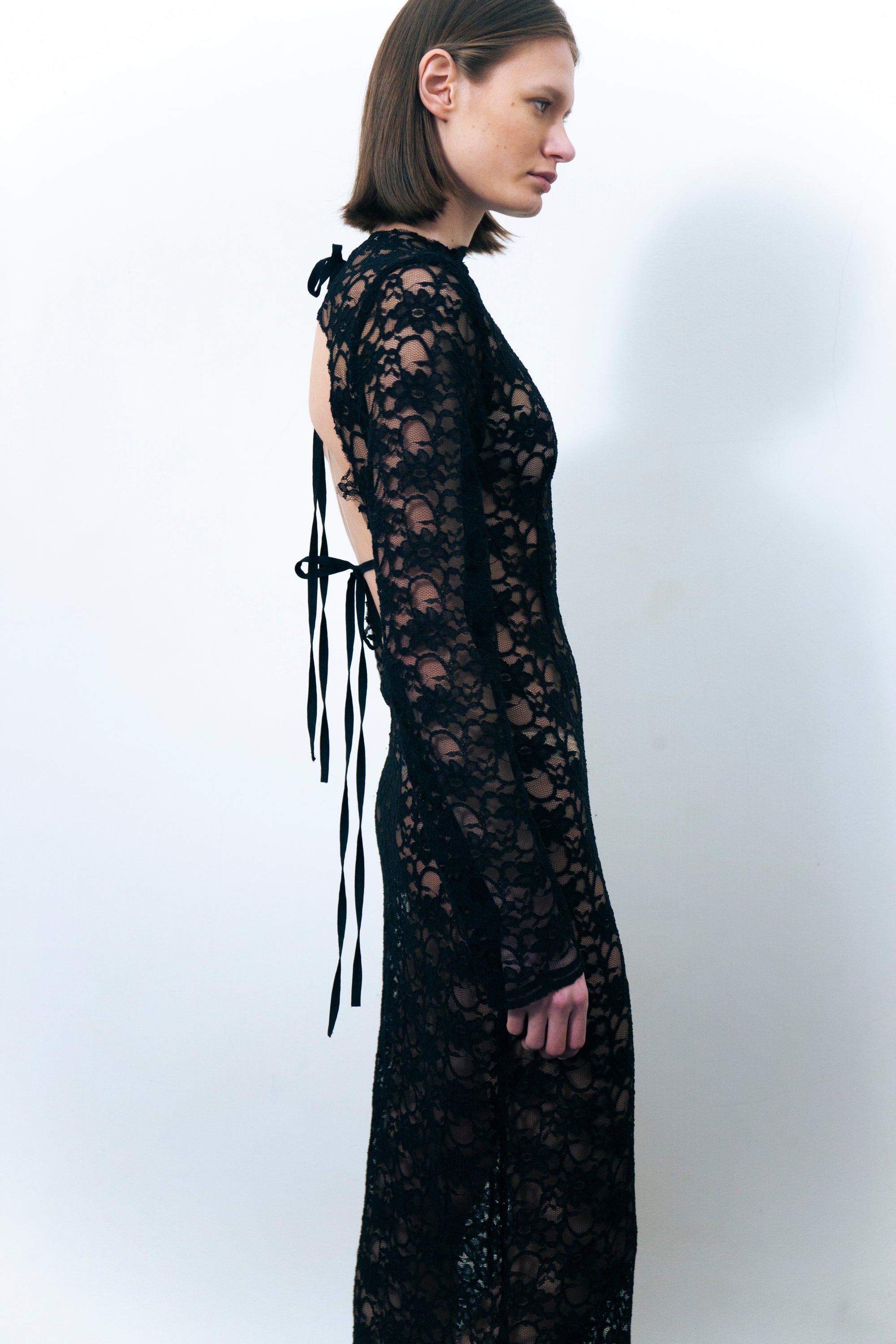 LUMIO LACE DRESS BLACK