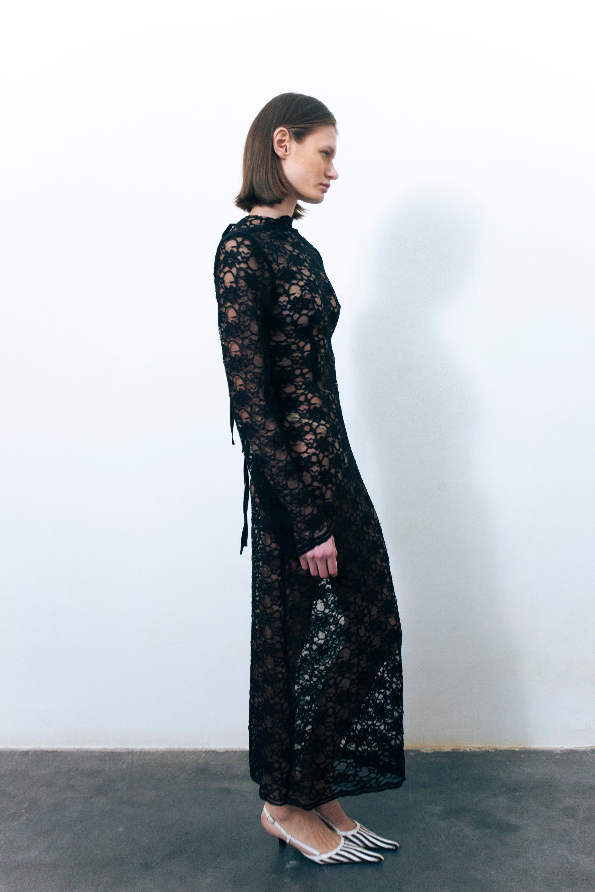 LUMIO LACE DRESS BLACK