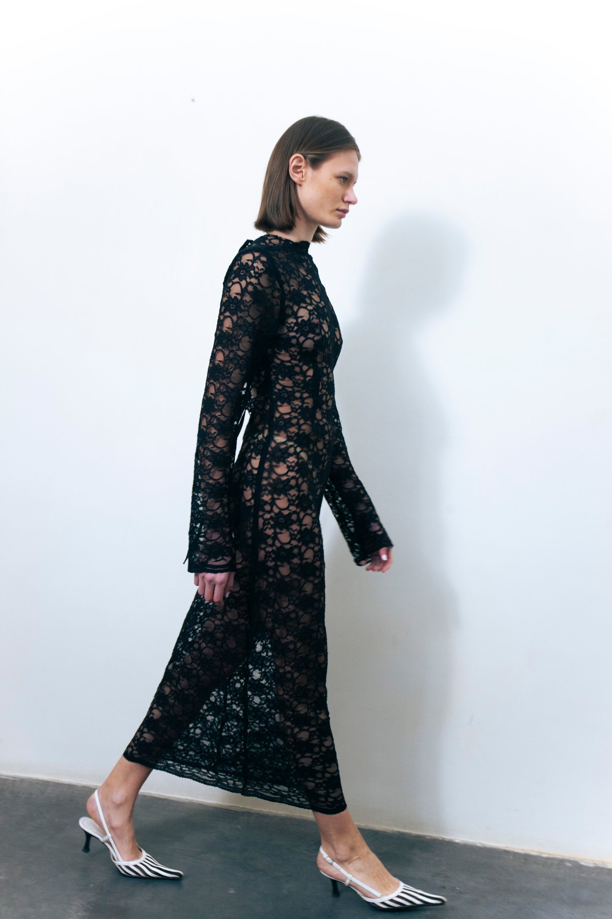 LUMIO LACE DRESS BLACK