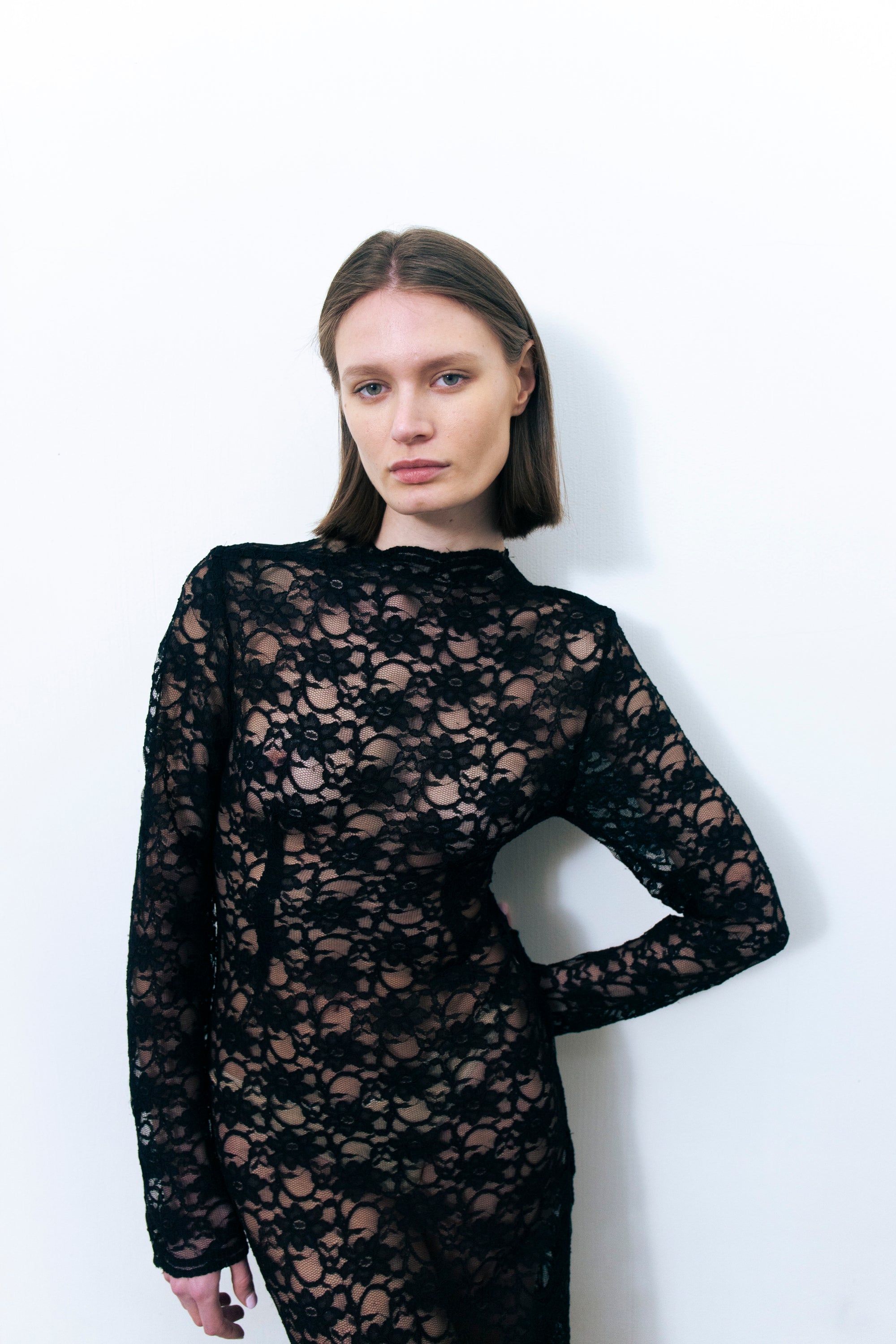 LUMIO LACE DRESS BLACK