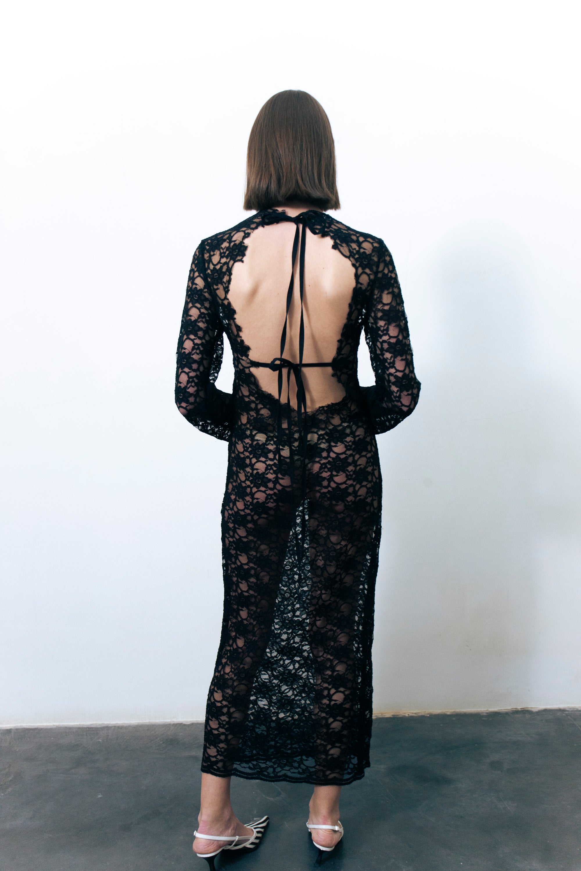 LUMIO LACE DRESS BLACK