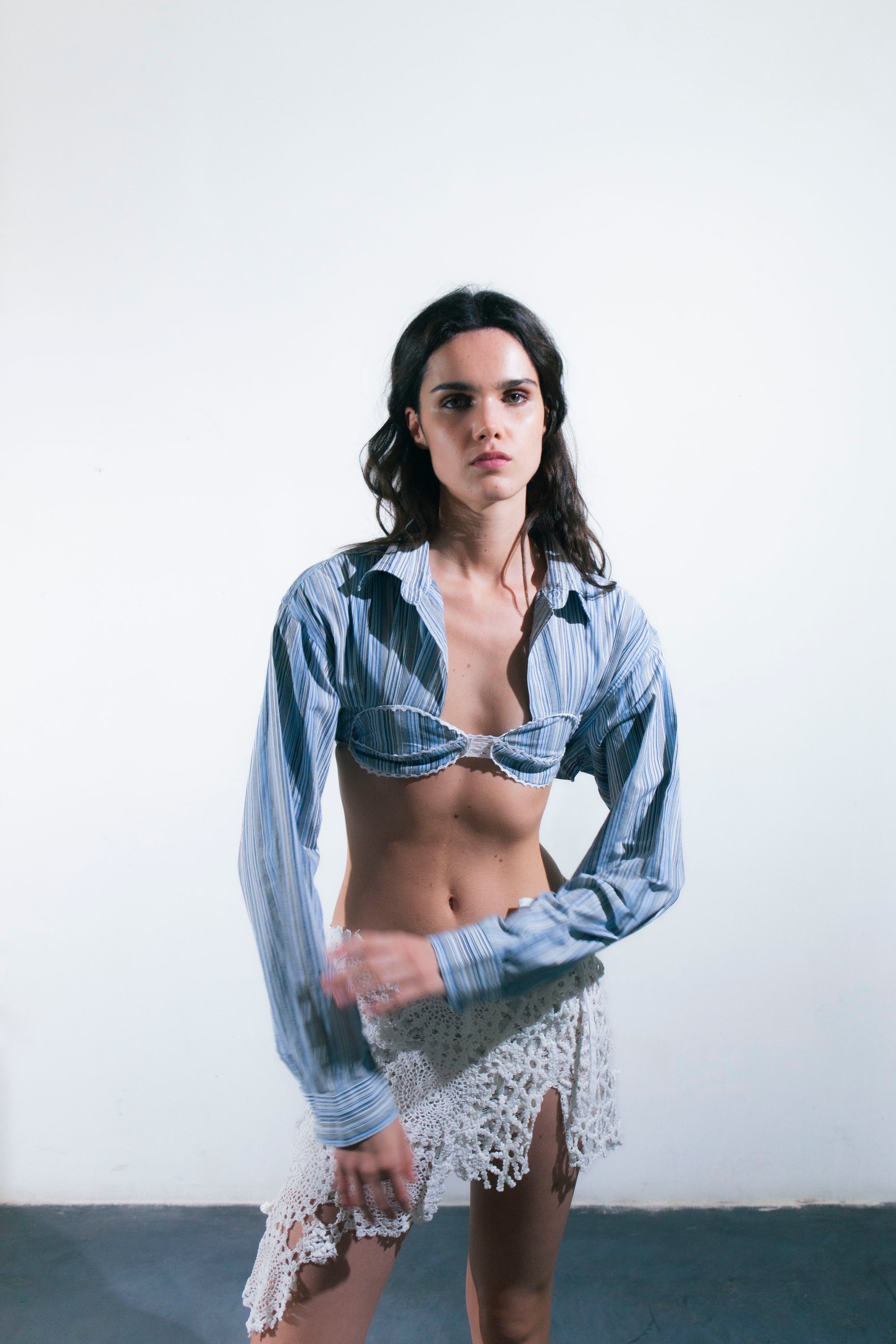 HANDKERCHIEF BLUE SHIRT