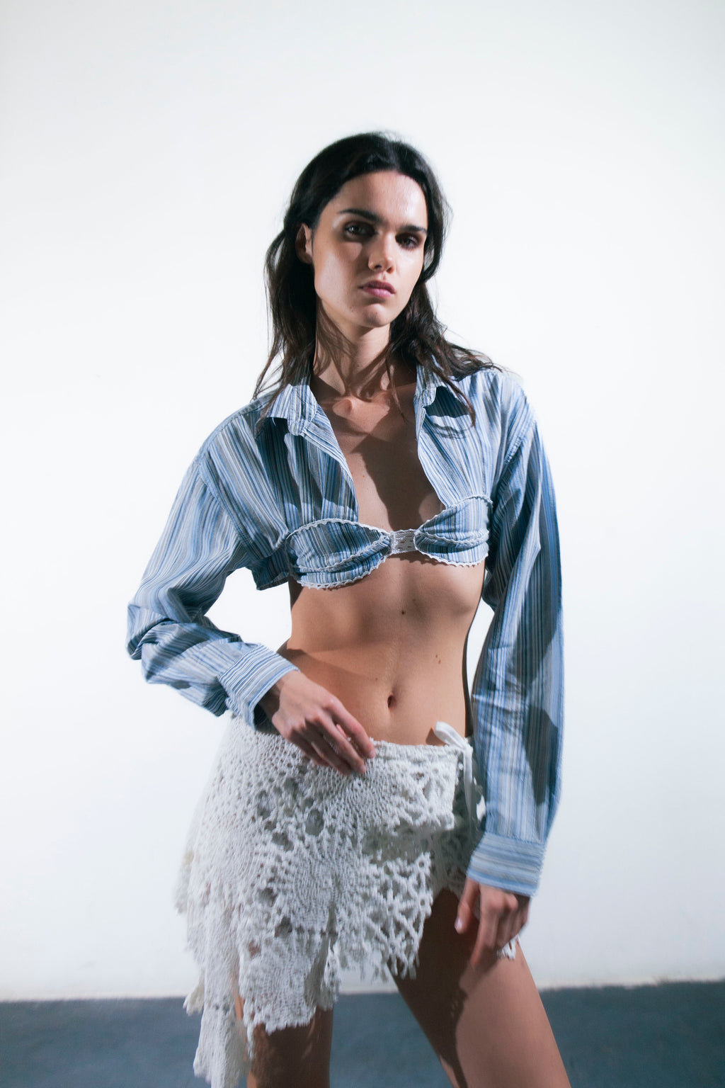 HANDKERCHIEF BLUE SHIRT