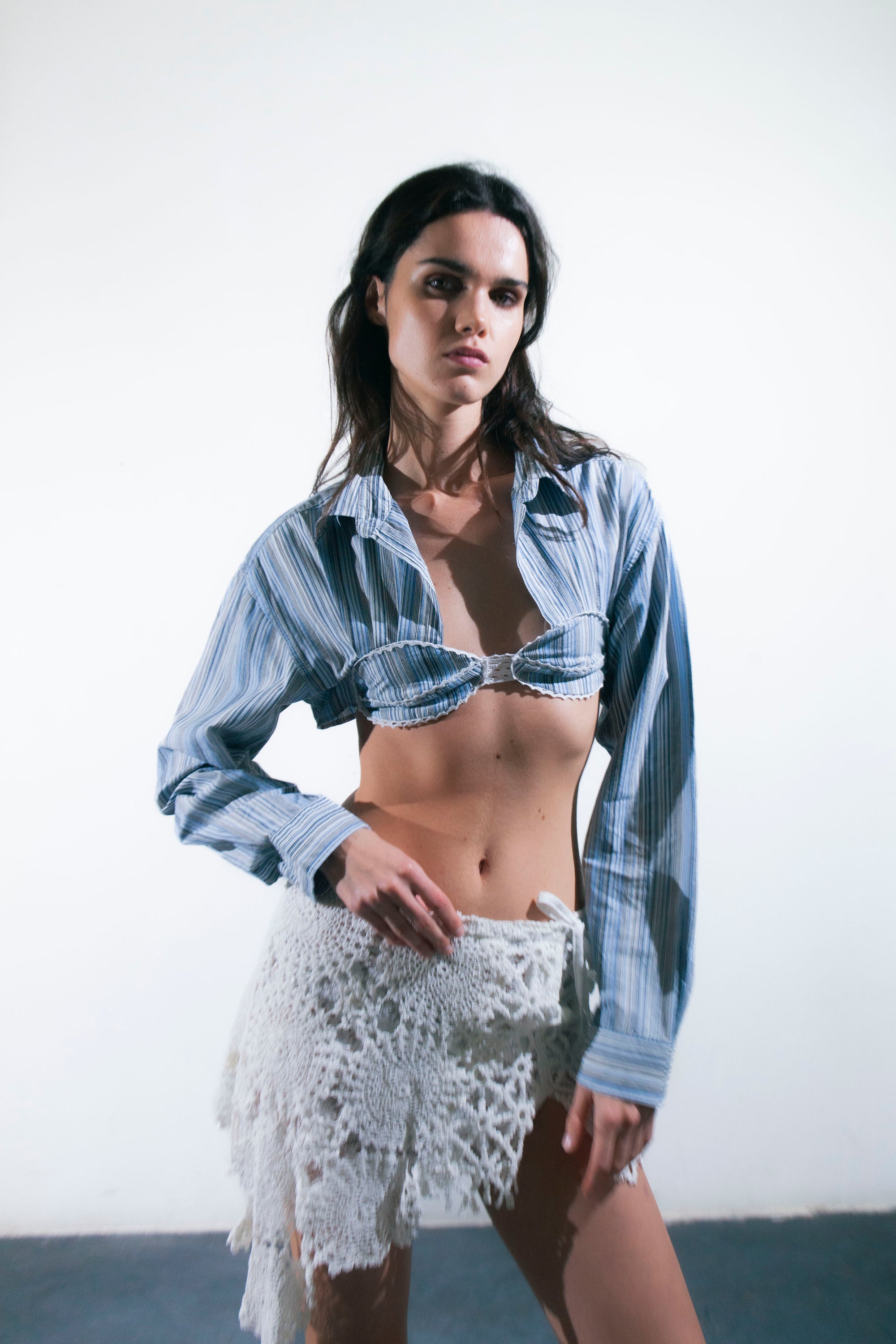 HANDKERCHIEF BLUE SHIRT