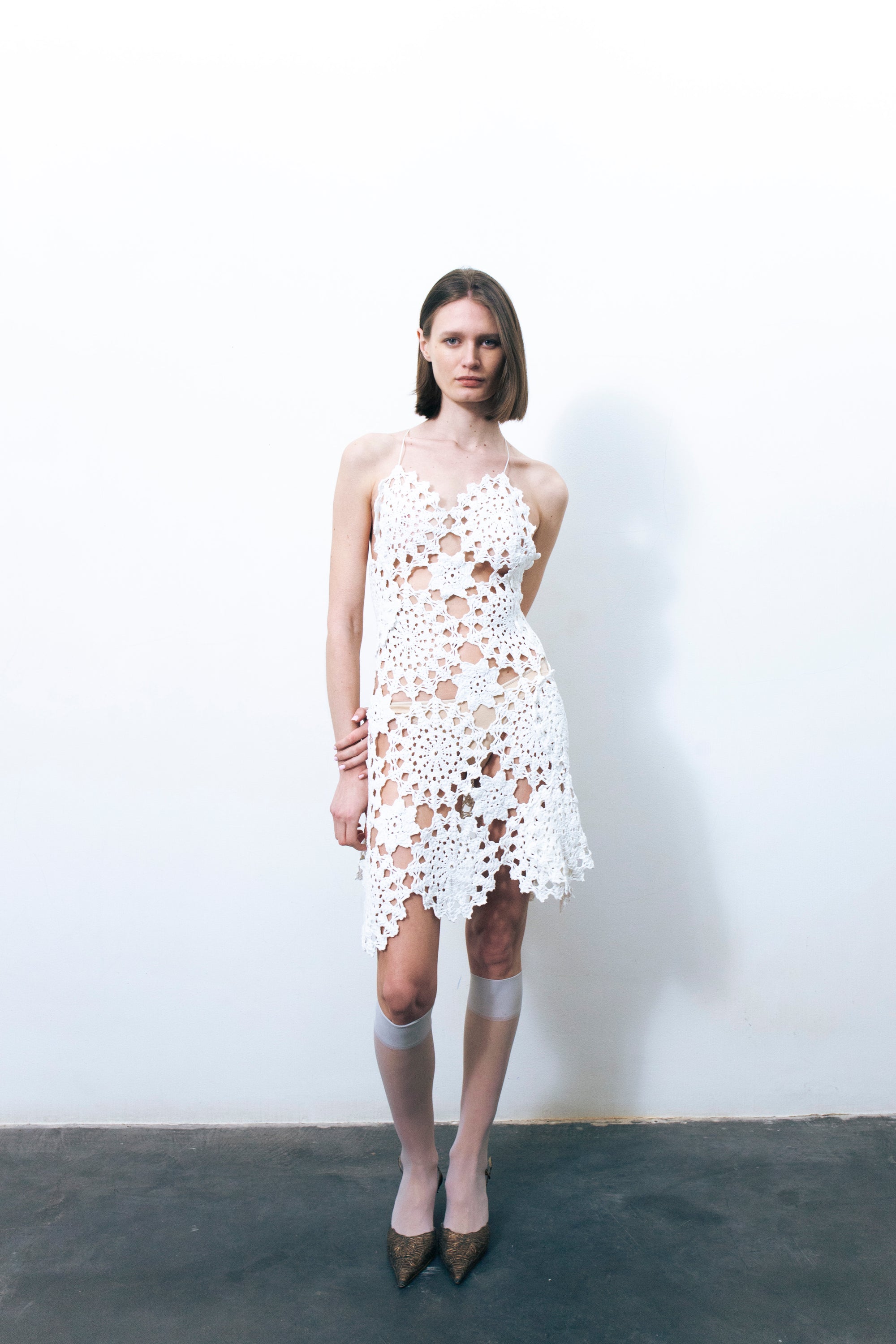TWIGGY HANDKERCHIEF DRESS