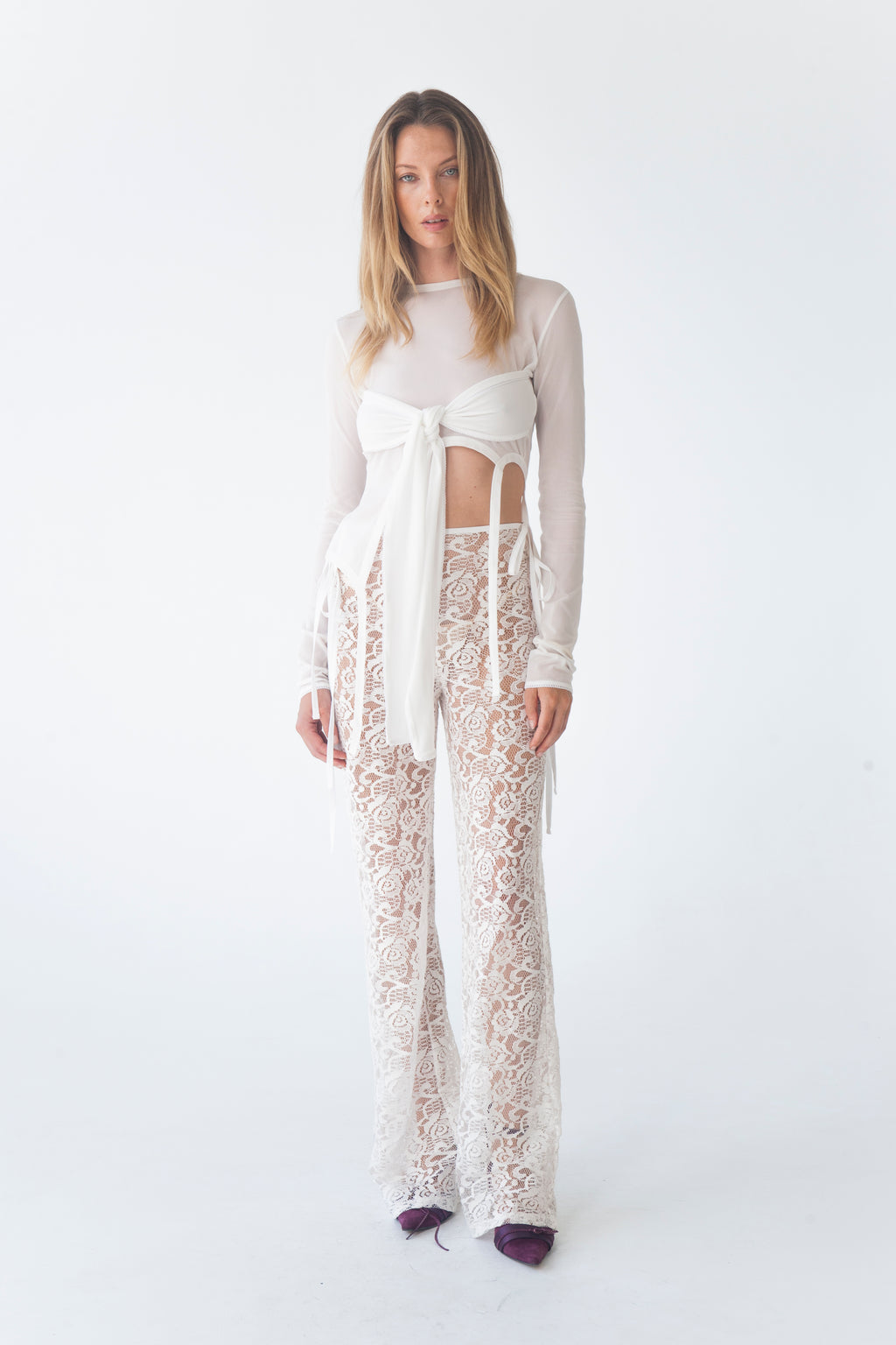 LENA KNIT TIE TOP