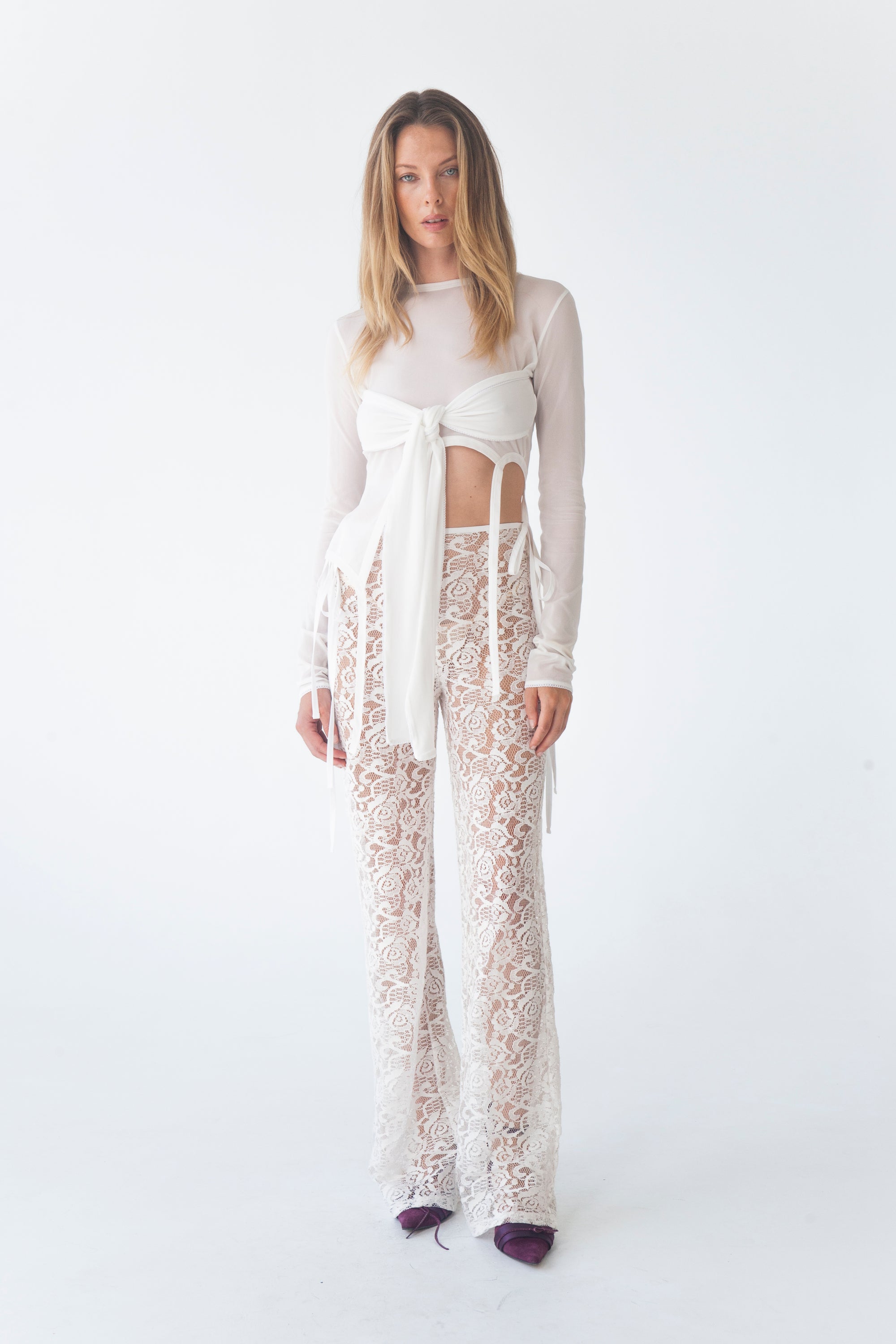 LENA KNIT TIE TOP