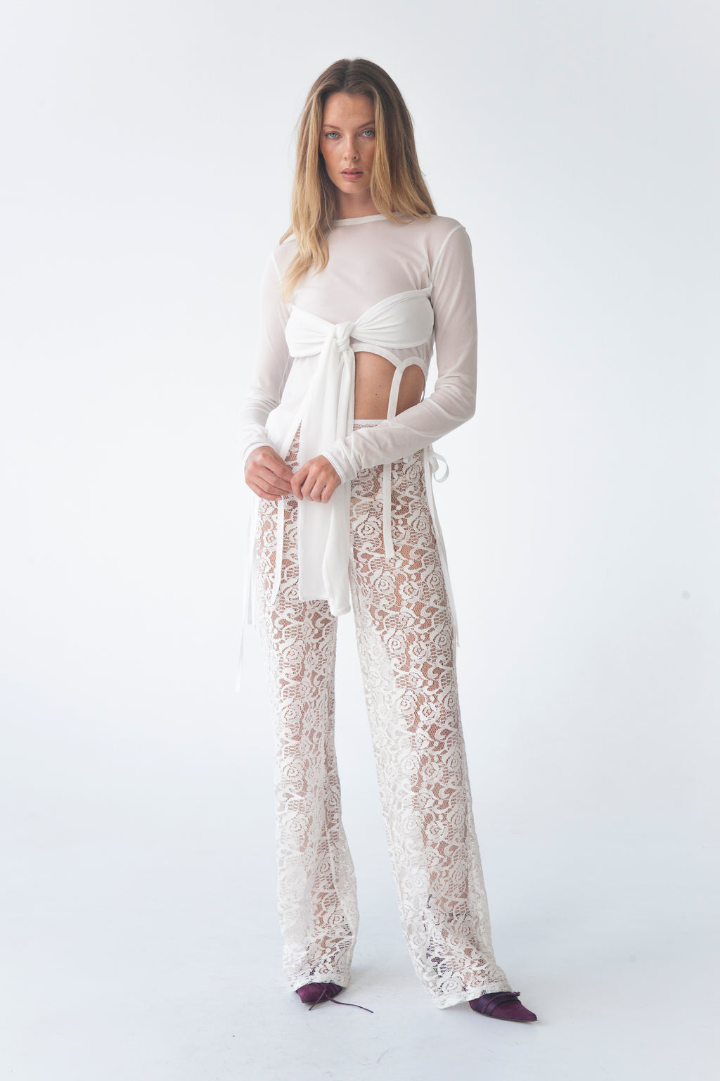 LENA KNIT TIE TOP