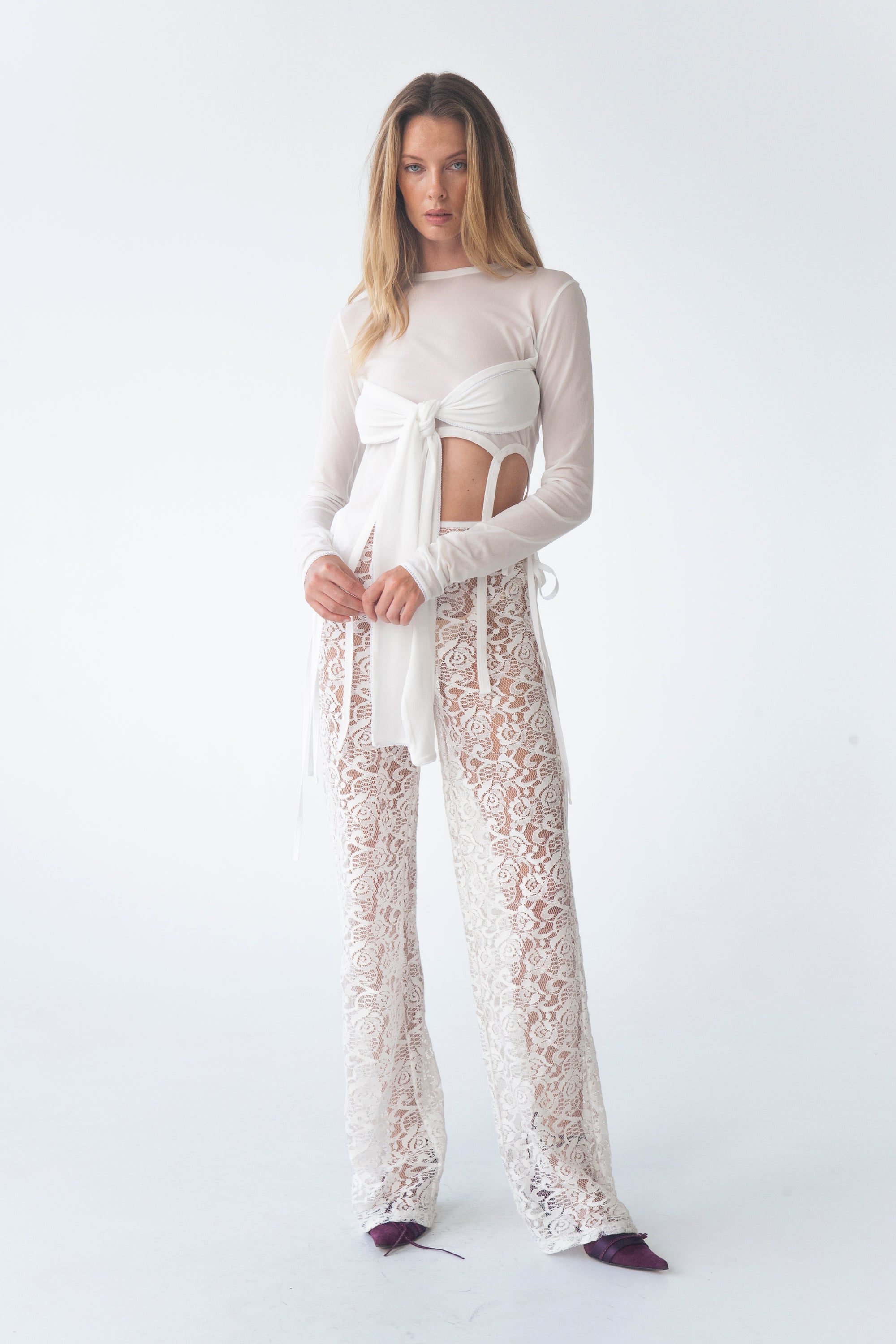LENA KNIT TIE TOP