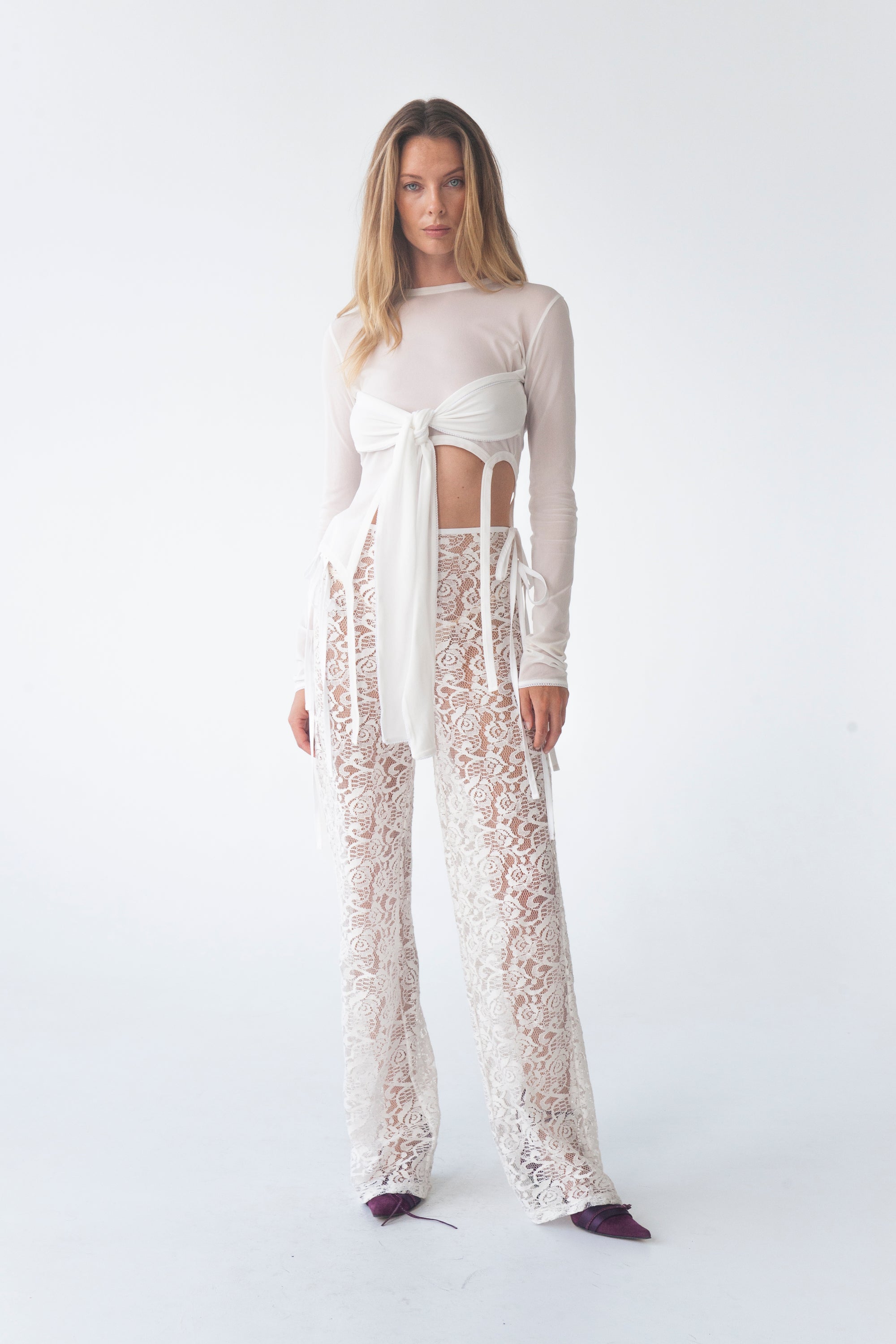 LENA KNIT TIE TOP