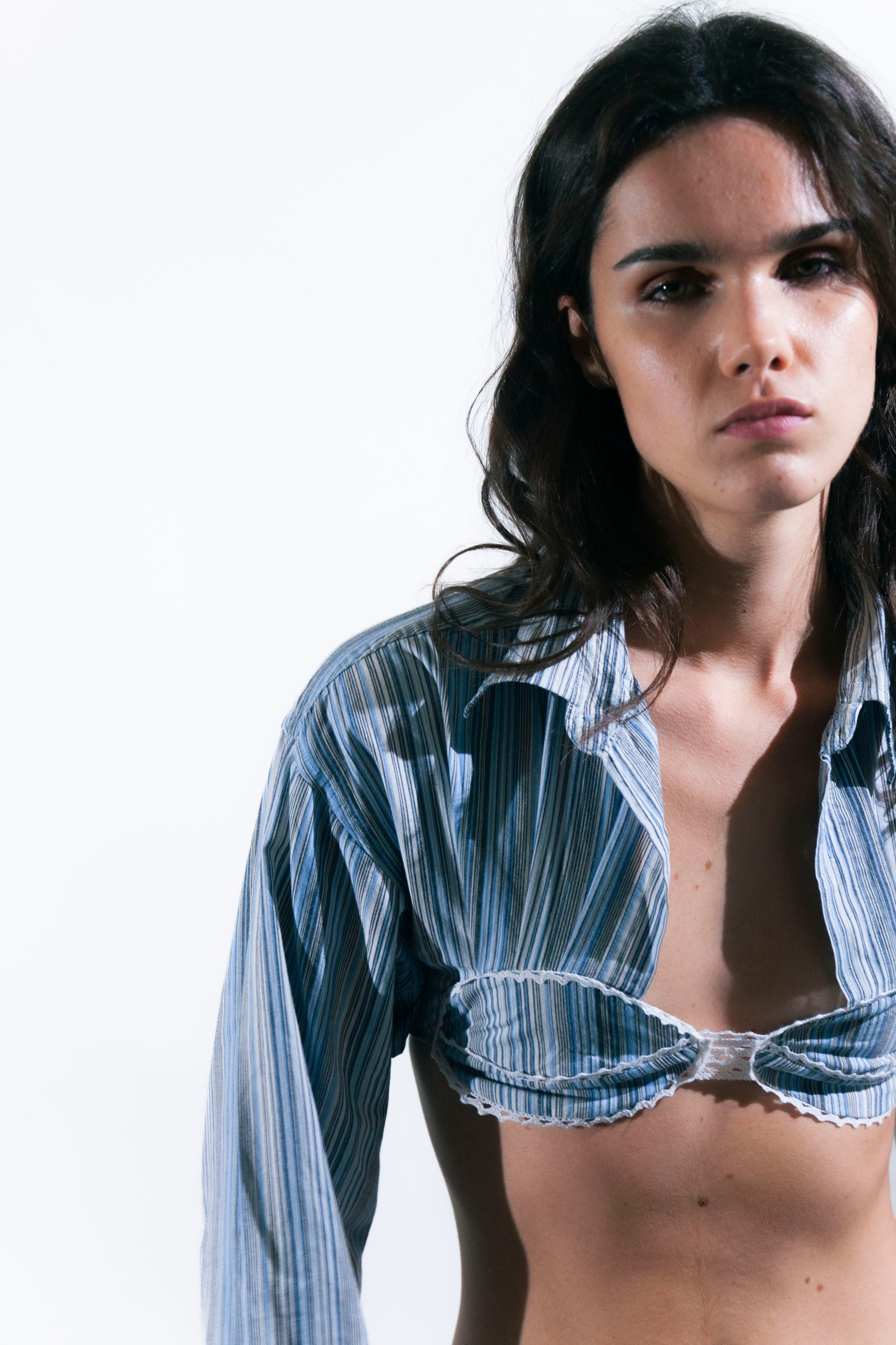 HANDKERCHIEF BLUE SHIRT