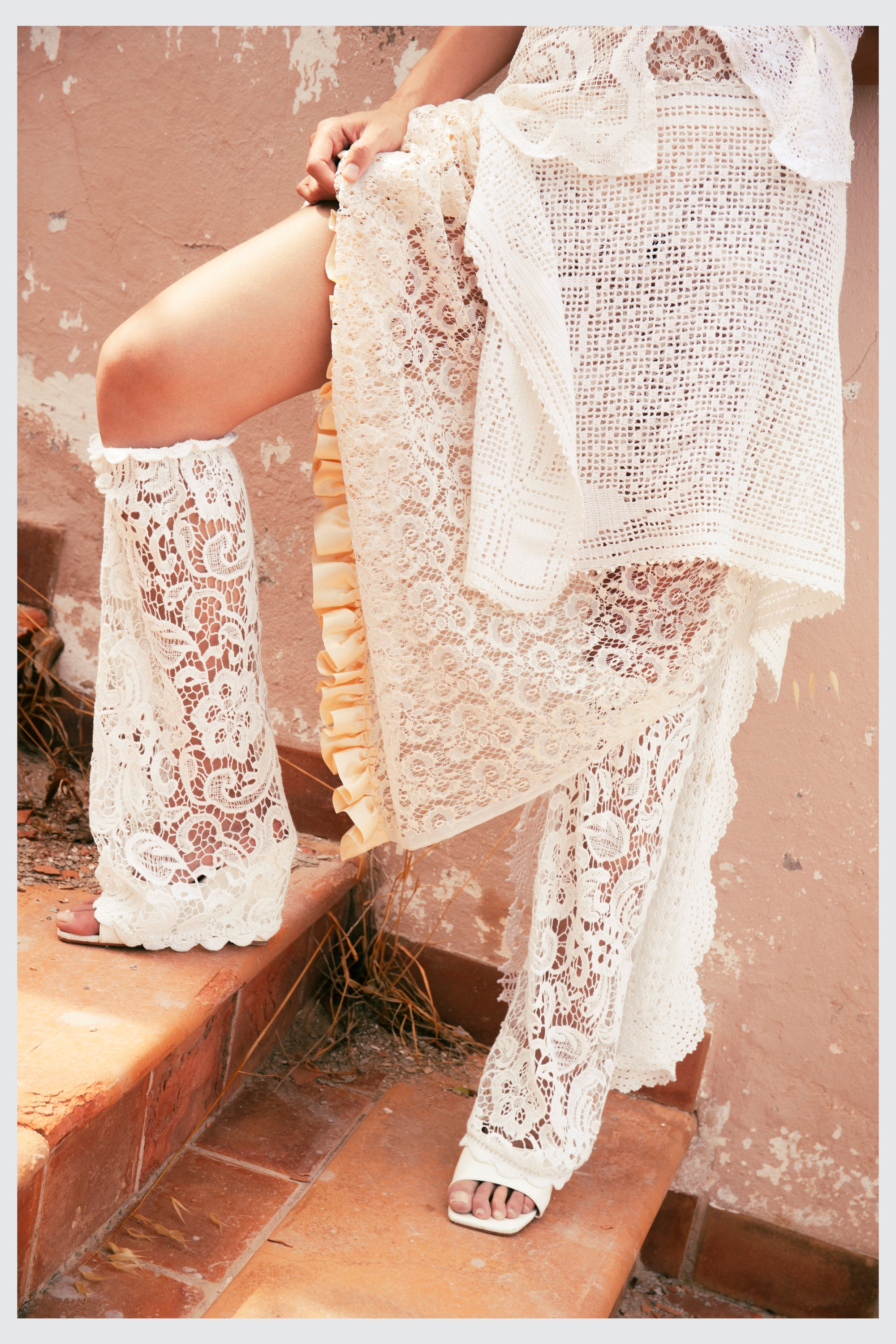 COTTON LACE LEG VARMERS