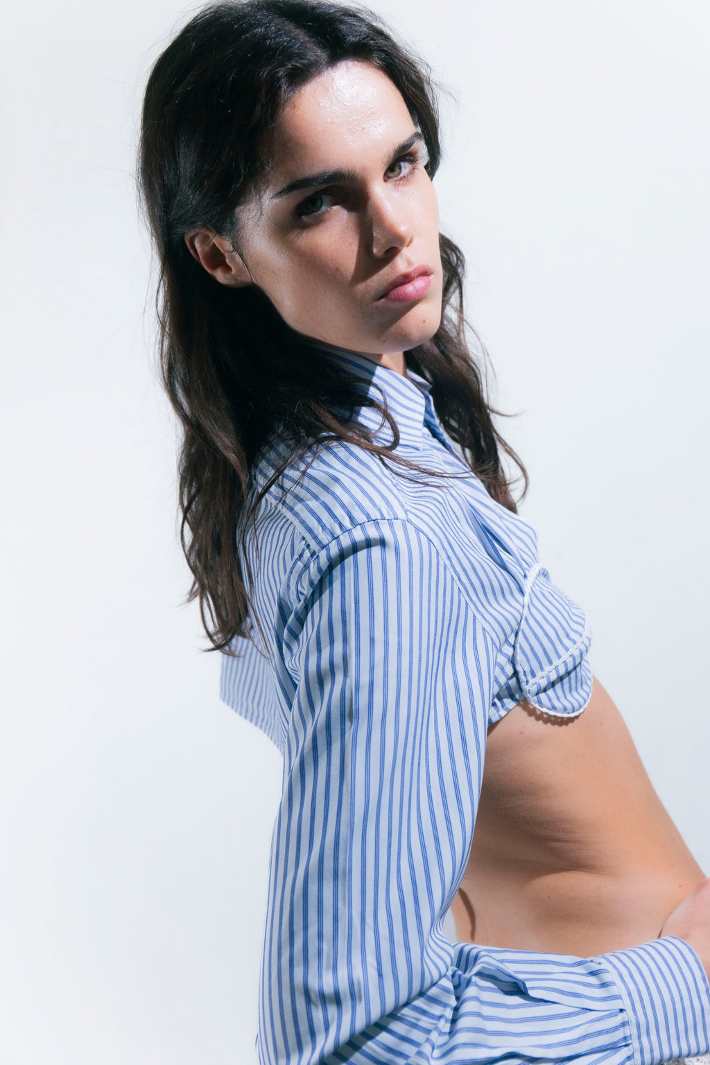 HANDKERCHIEF BLUE SHIRT