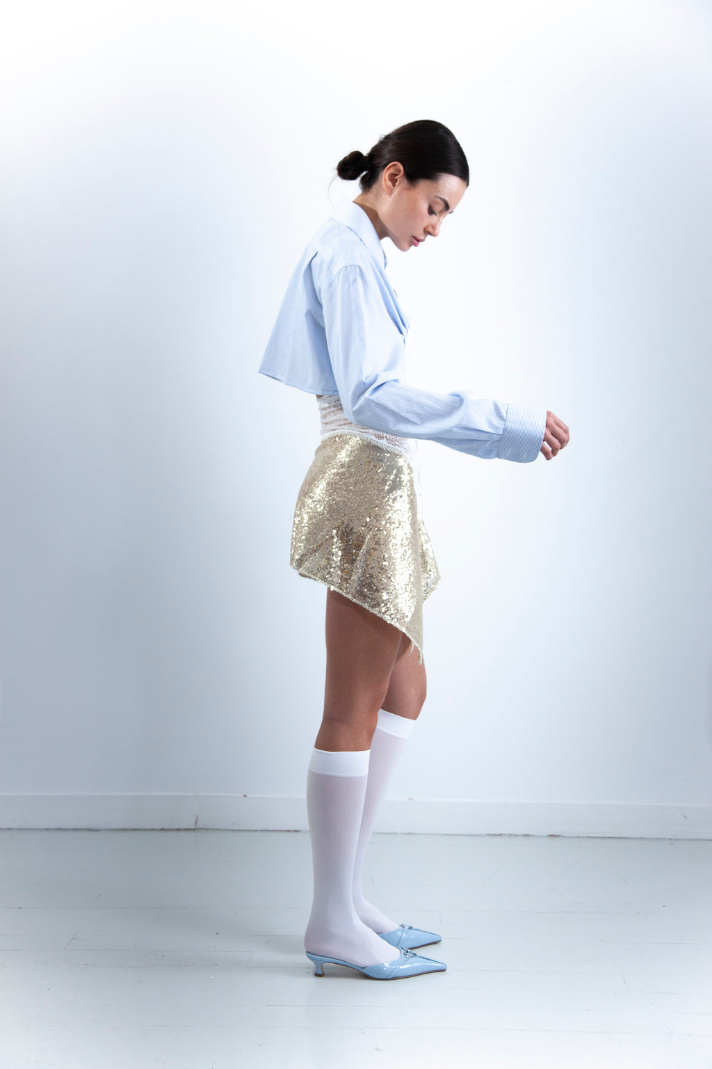 SAVANA GOLD LACE SKIRT