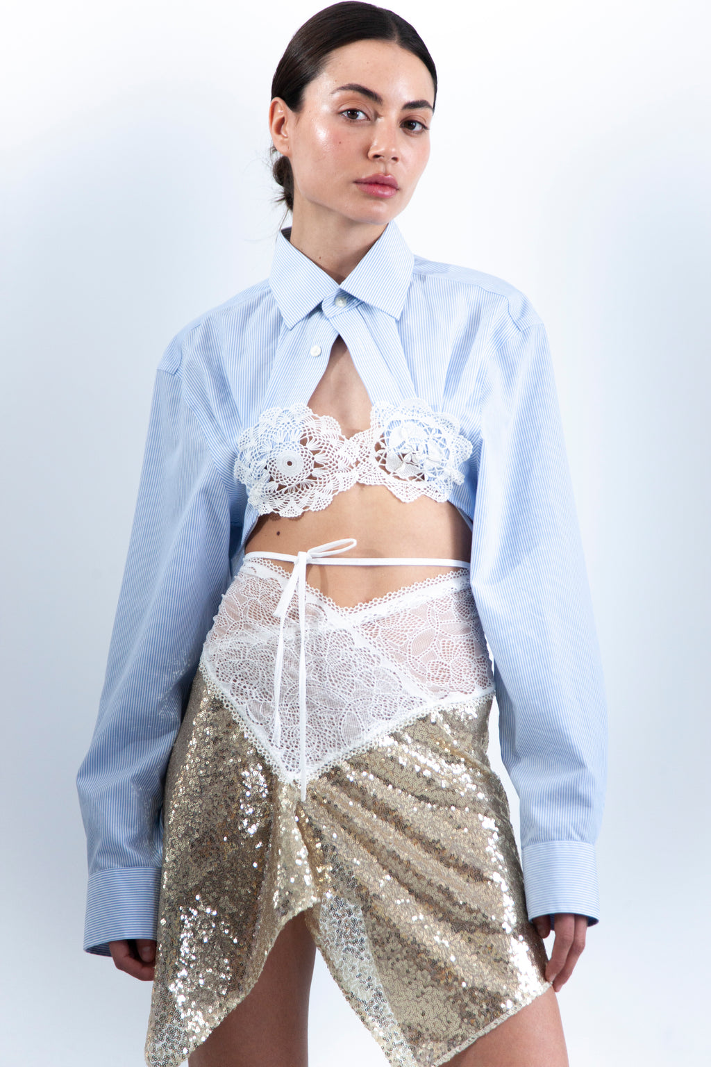 SAVANA GOLD LACE SKIRT